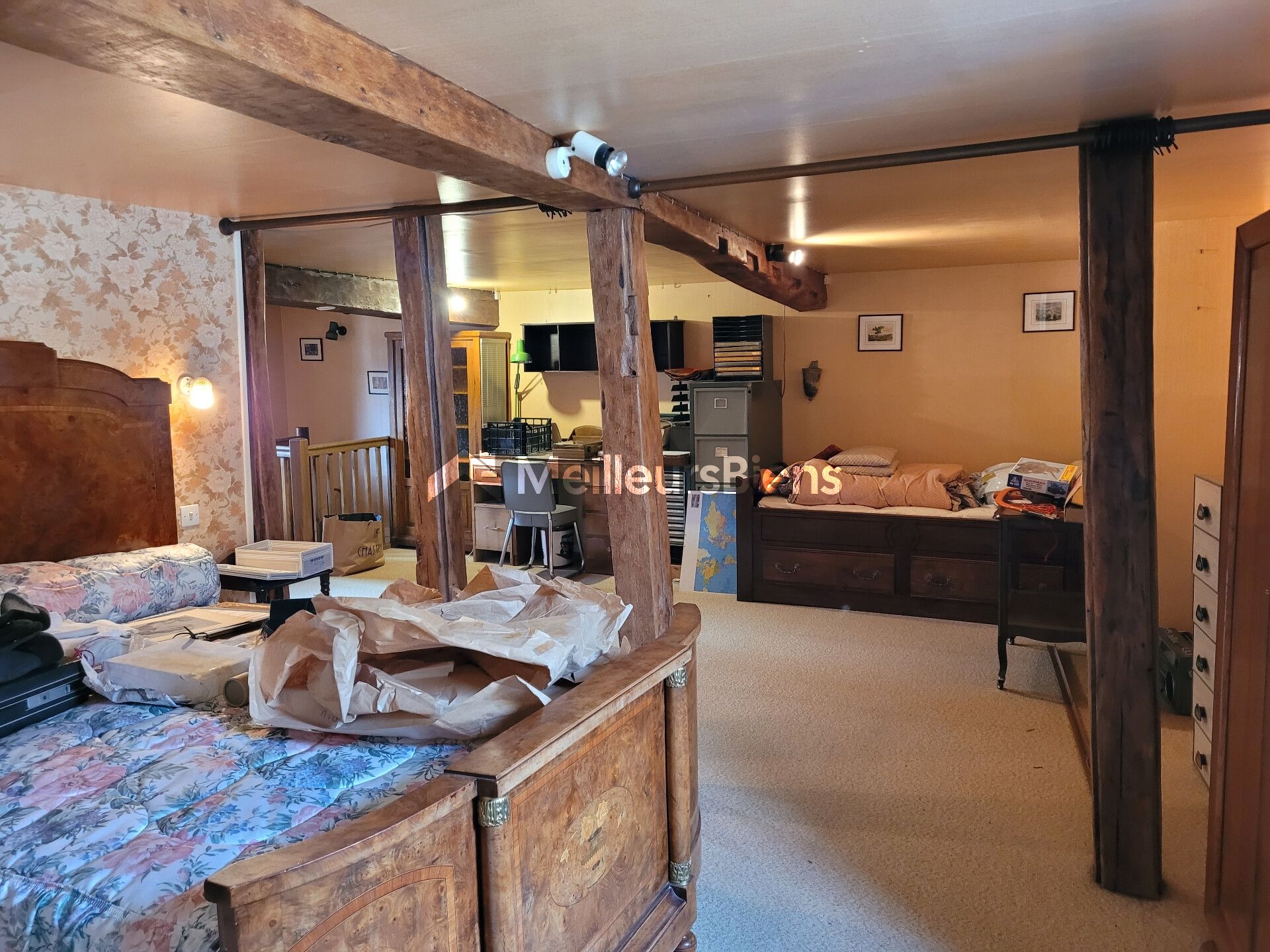 Immeuble avec caves et cour privative