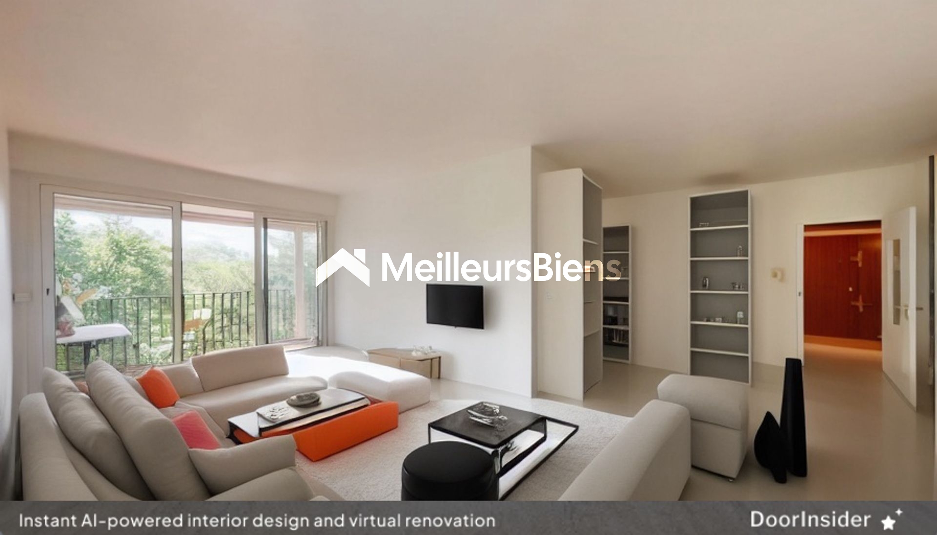 3/4 pièces au 6ème étage, avec asc., balcon-loggia ensoleillé et vue dégagée sur forêt
