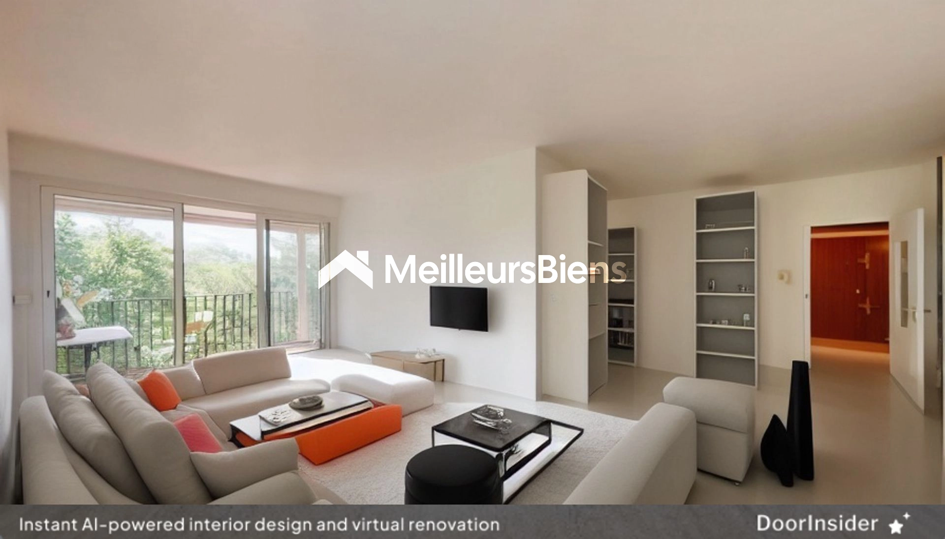 3/4 pièces au 6ème étage, avec asc., balcon-loggia ensoleillé et vue dégagée sur forêt