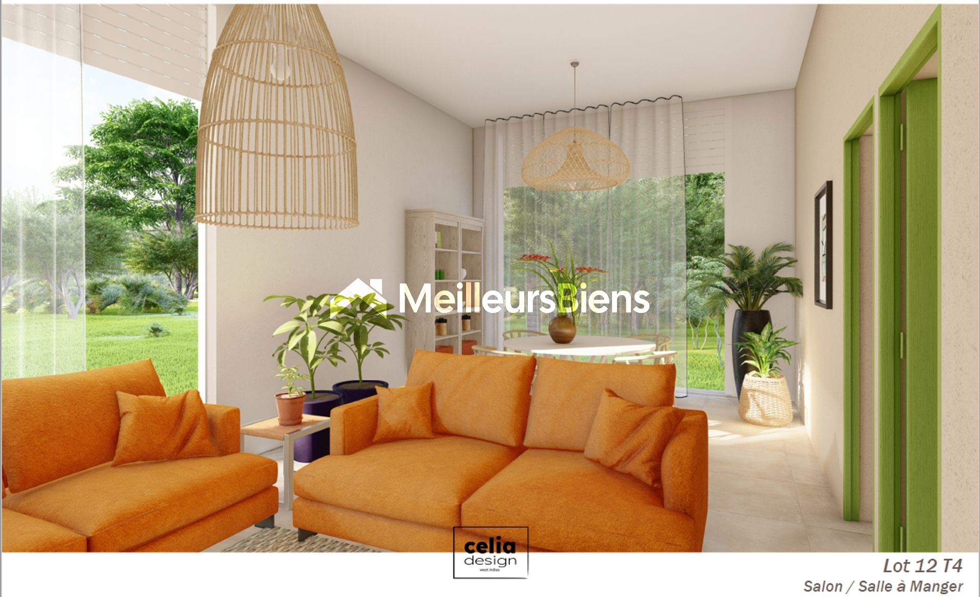appartement T1 avec jardin