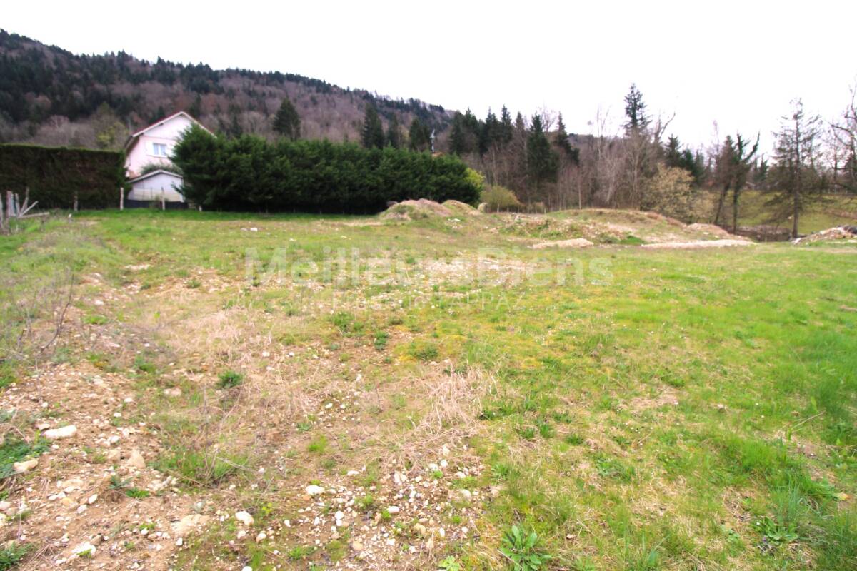 Terrain de 1097 m² VIABILISE !!! avec une vue dégagée façade Sud Ouest La Bauche 73360. A 10 kms du lac d'aiguebelette