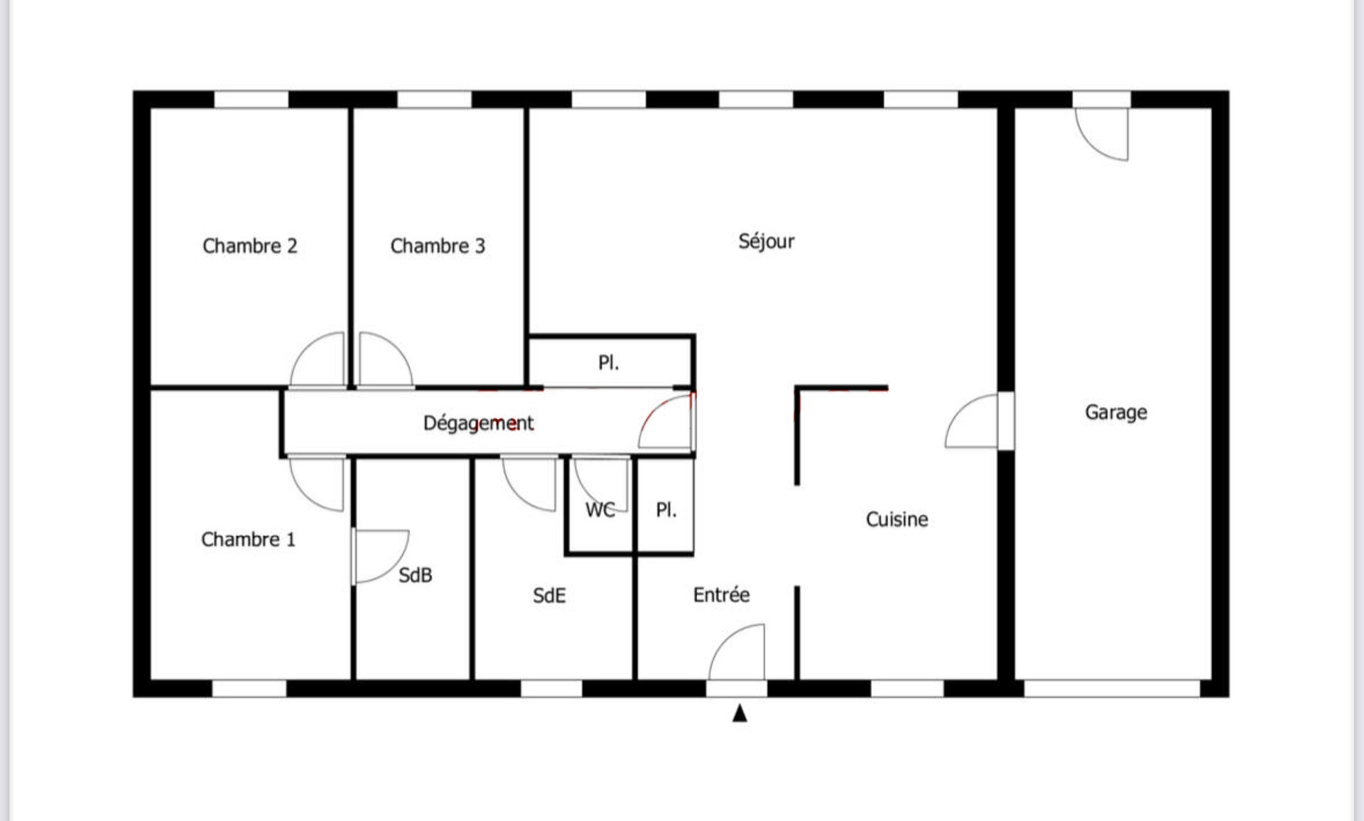 Maison plain-pied 100 m2 avec garage à Belloy-en-france