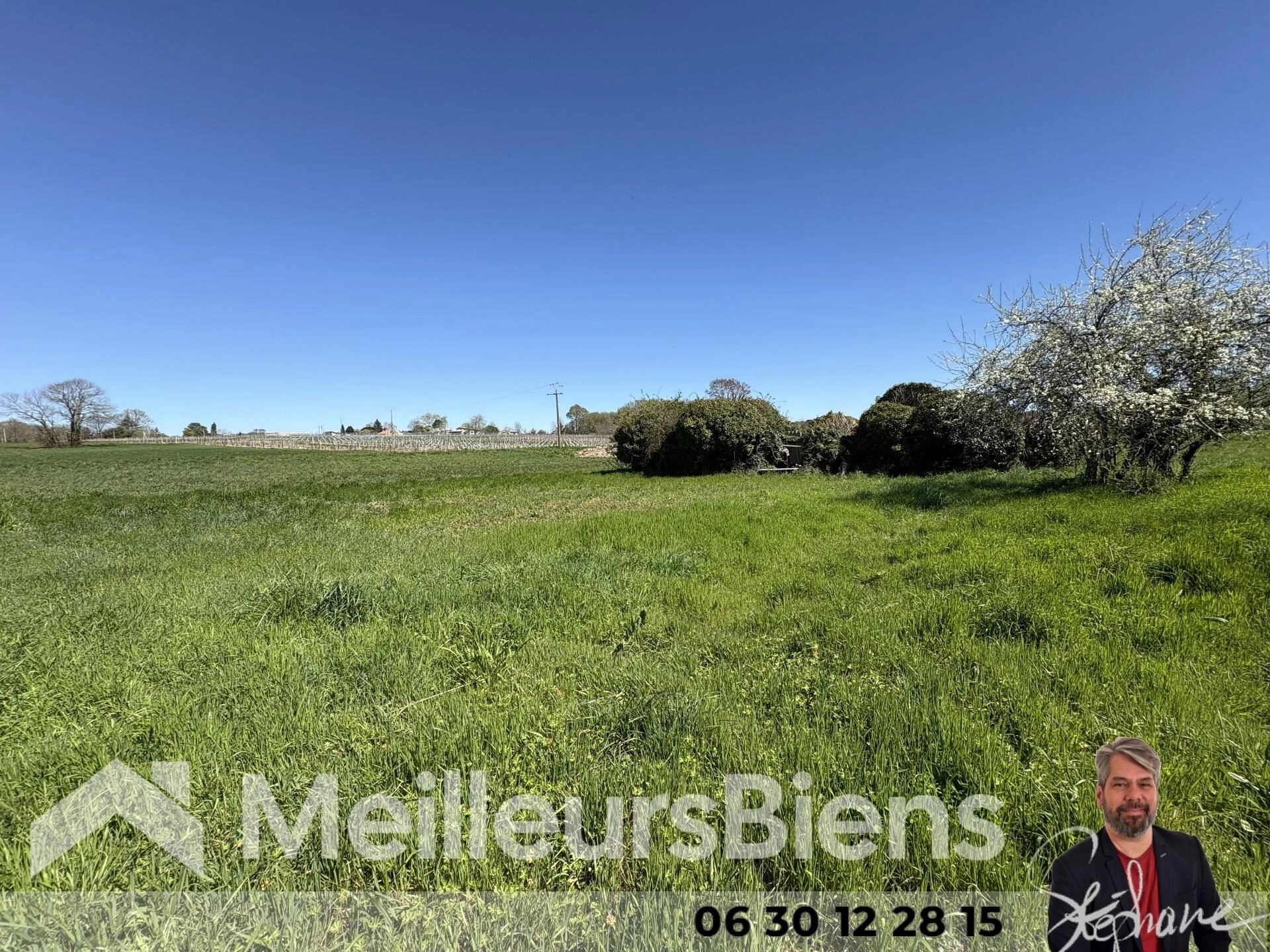 Terrain à Montendre en partie constructible