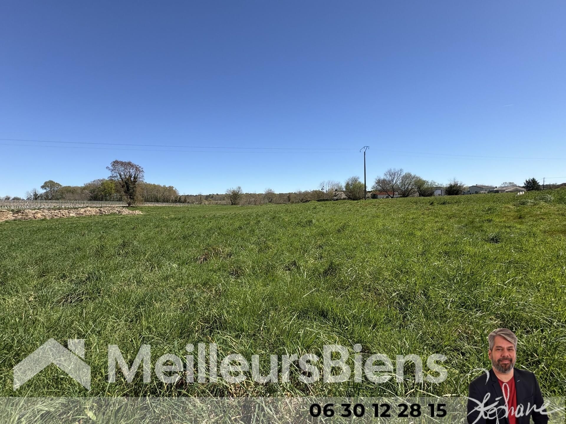 Terrain à Montendre en partie constructible