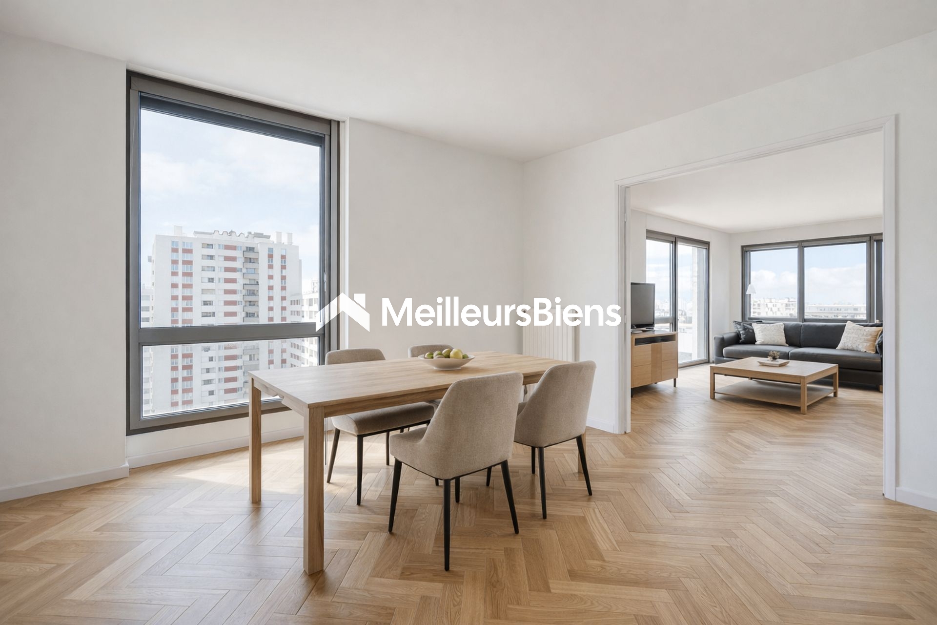 Lumineux 4 pièces de 84 m2 avec balcon de 10m2