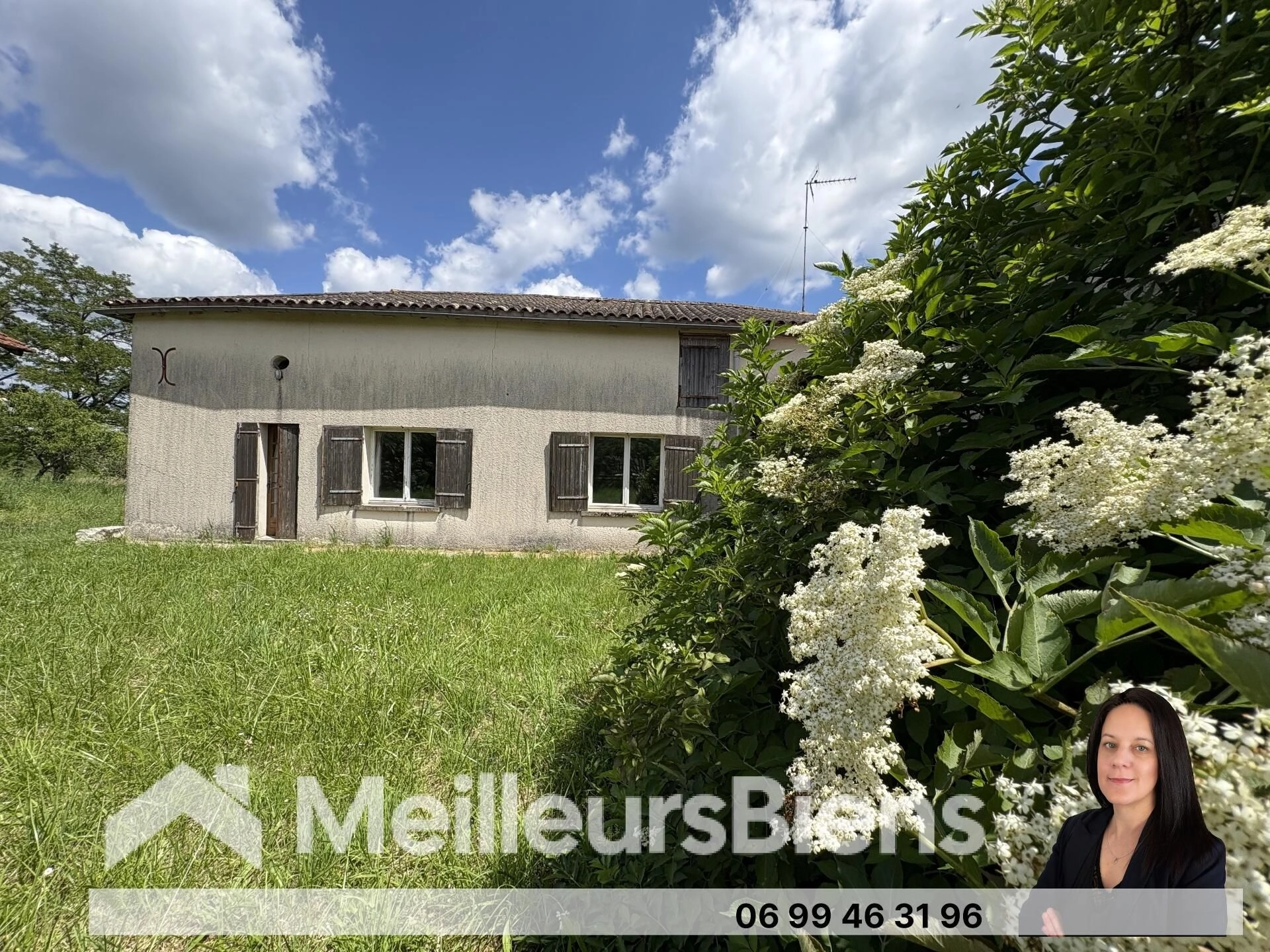 Maison de campagne à rénover avec dépendances et terrain – 5 min de Montguyon