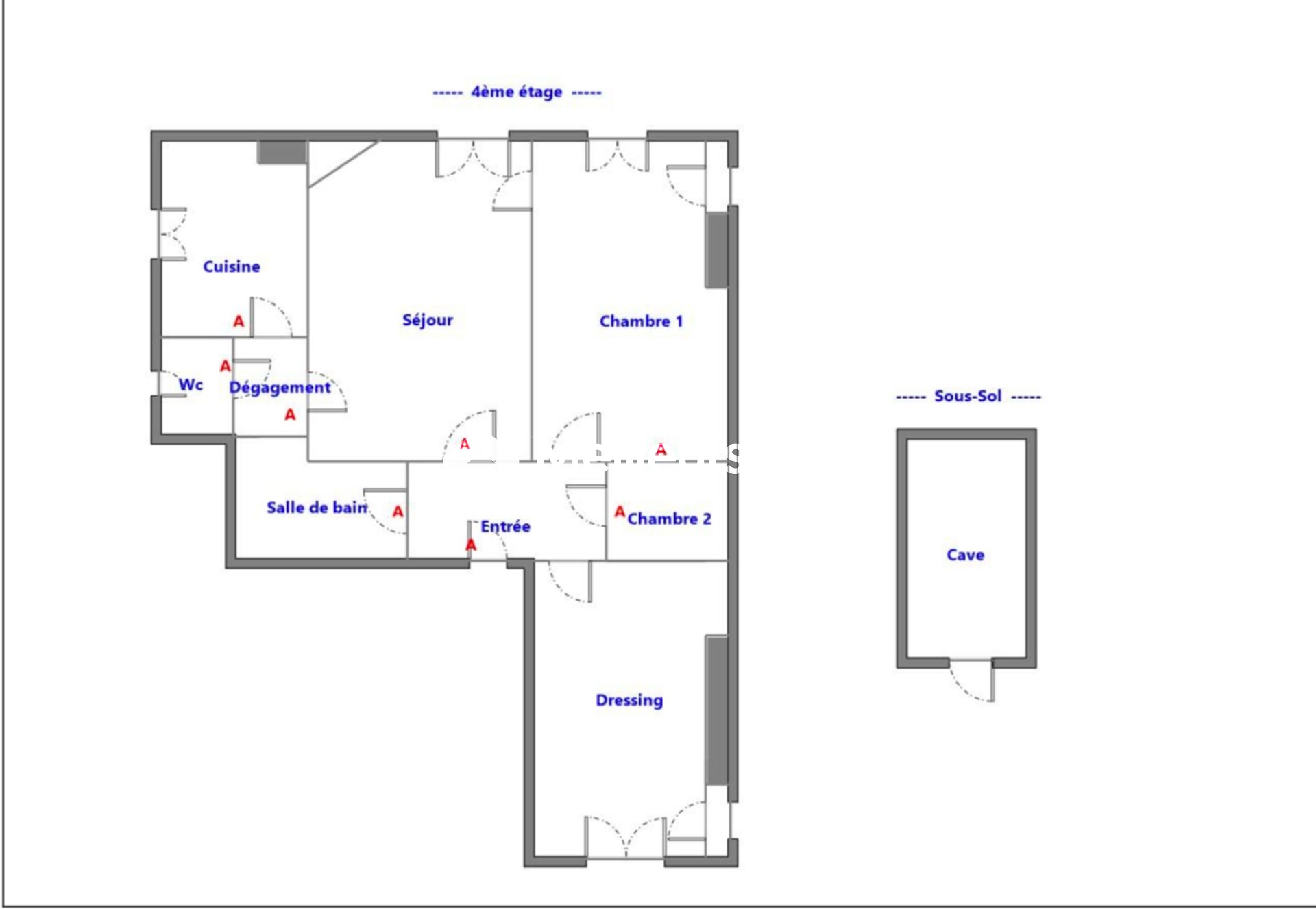 Appartement 3 pièces 48m2