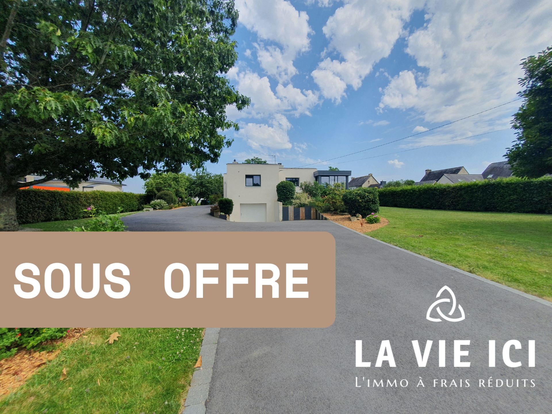 Maison de plain pied avec de beaux volumes