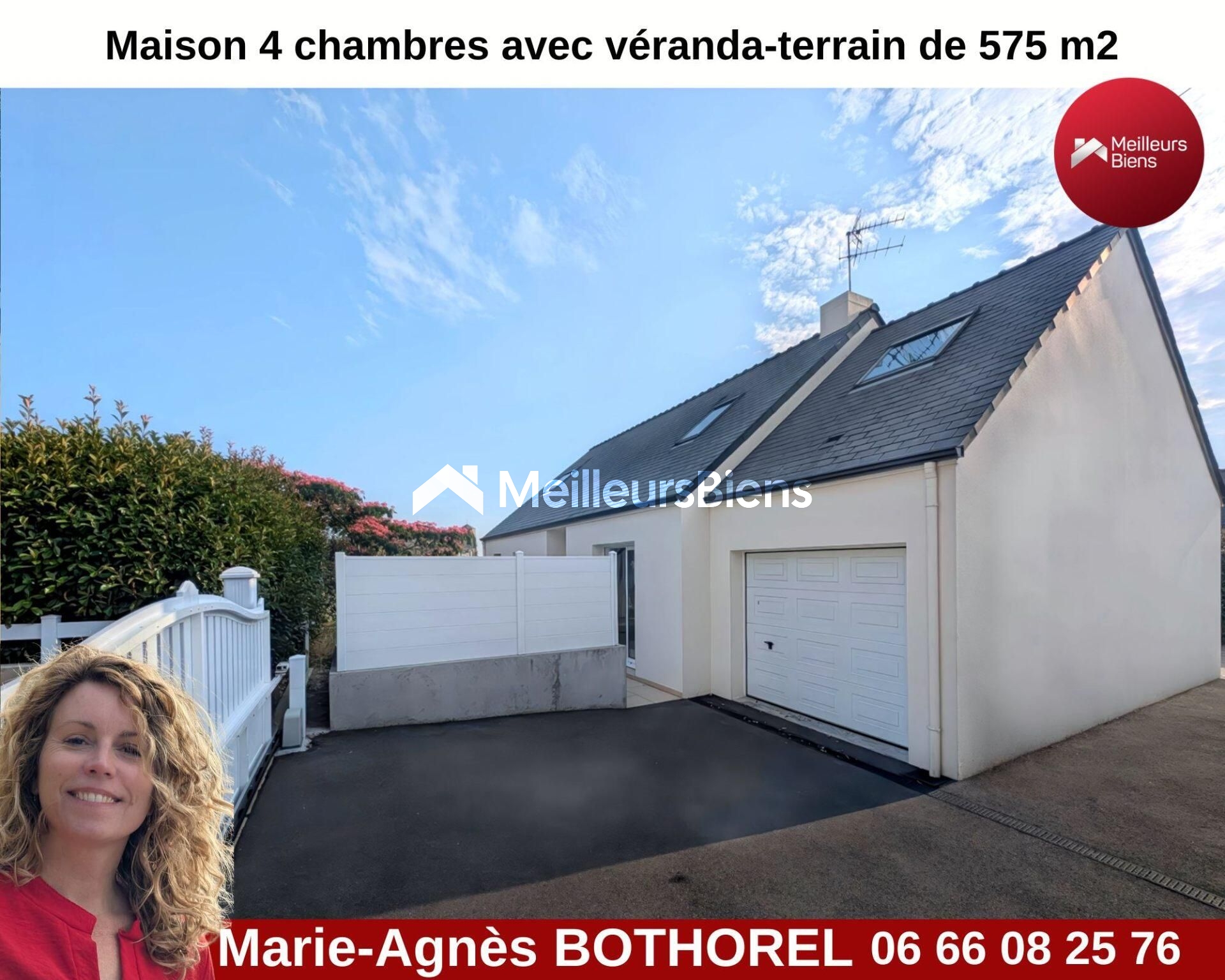 44410 ASSERAC Bourg - Spacieuse Maison 2004 avec Vie de Plain-Pied, 4 chambres dont 2 au rdc -garage