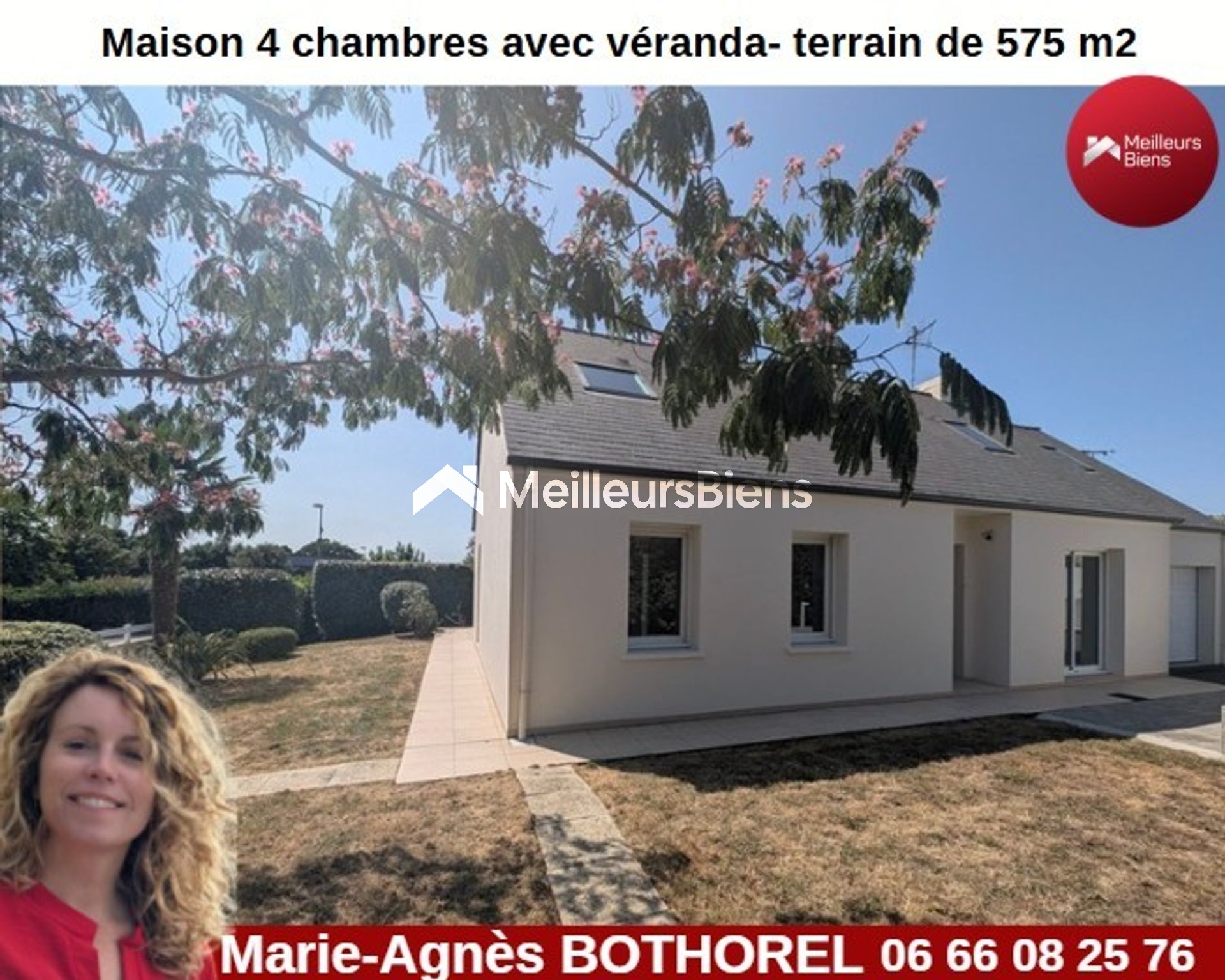 44410 ASSERAC Bourg - Spacieuse Maison 2004 avec Vie de Plain-Pied, 4 chambres dont 2 au rdc -garage