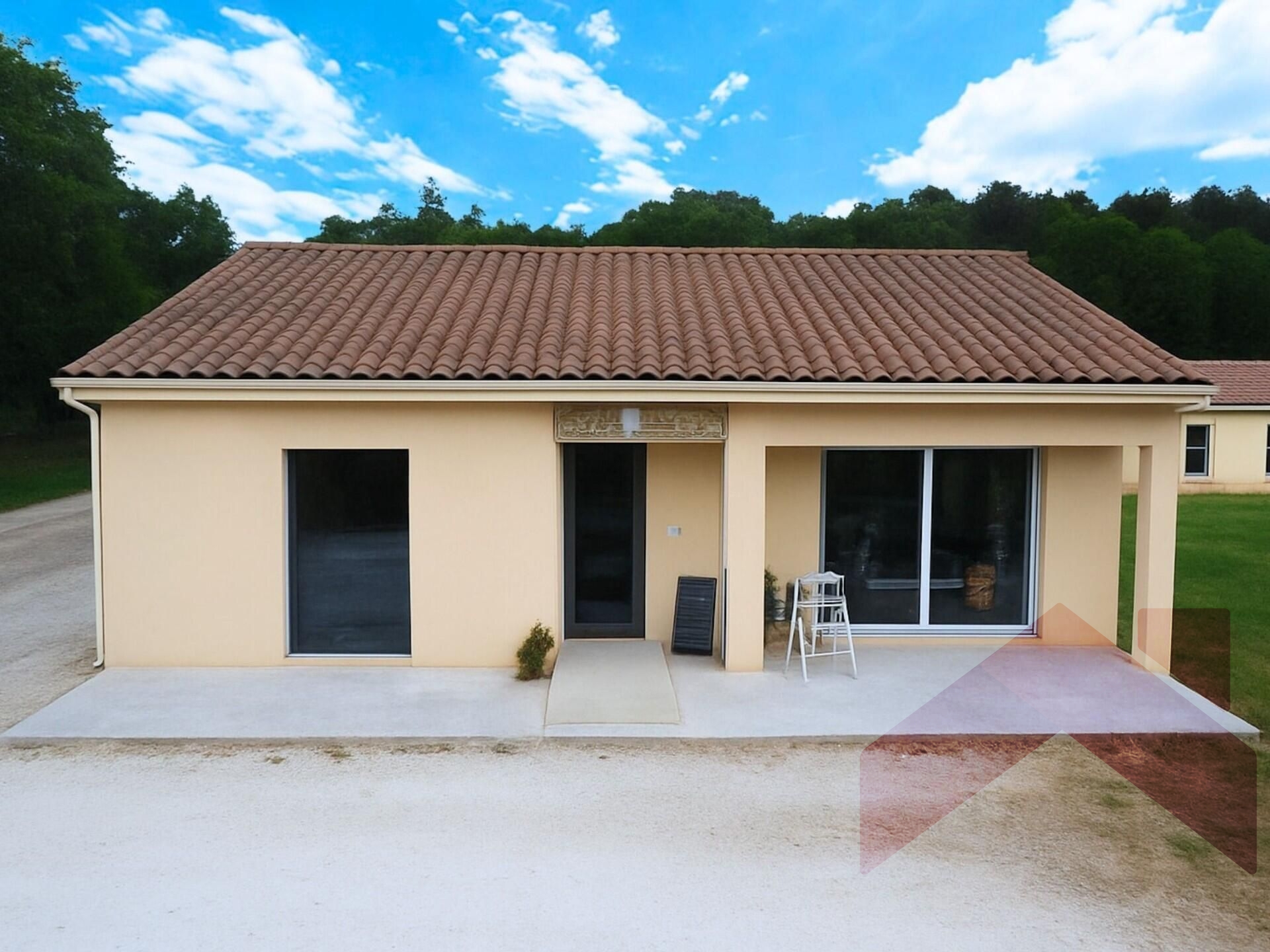 Maison et/ou local professionnel – Construction récente avec jardin – Douville