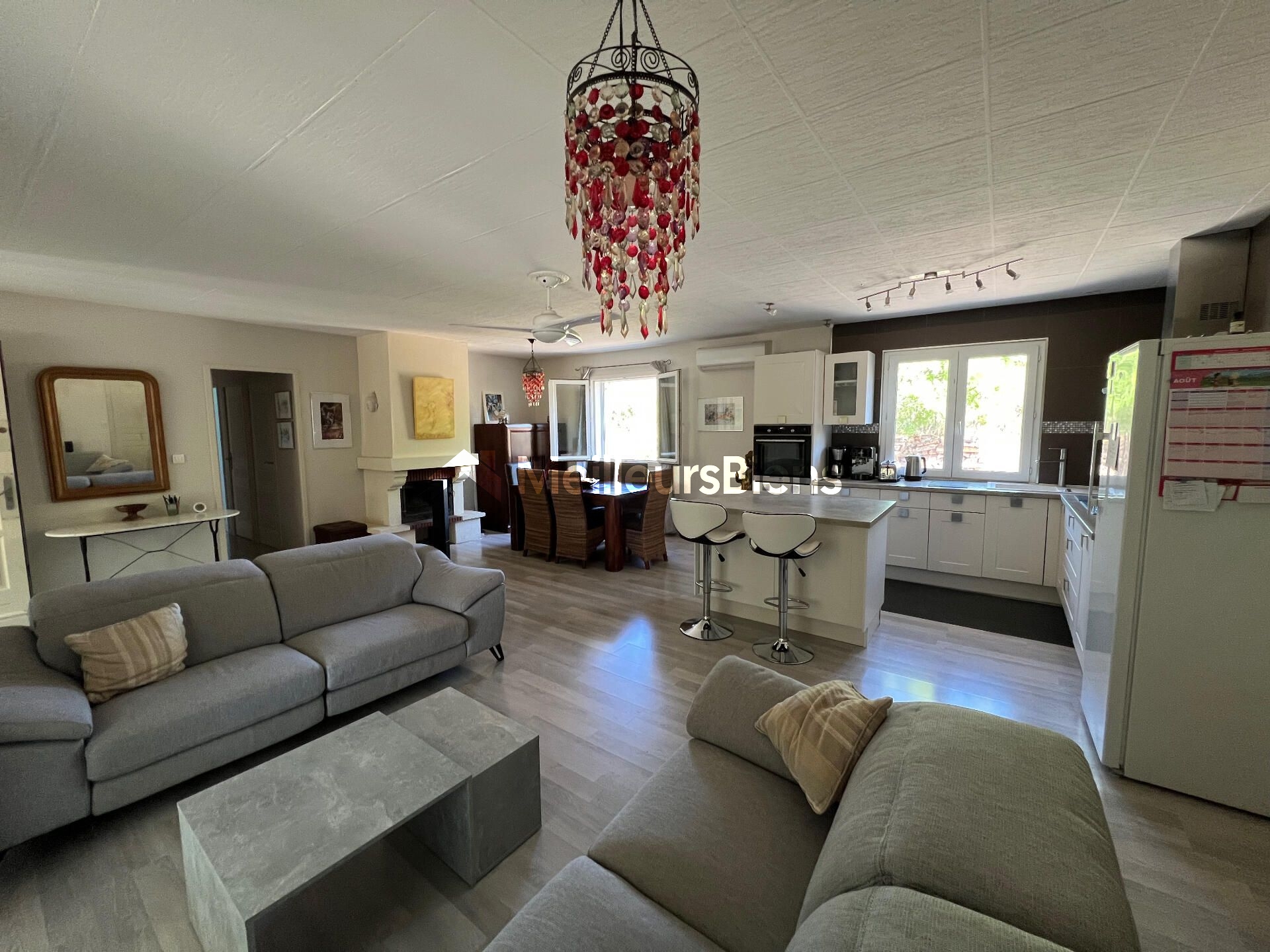 A 5 minutes d'Anduze maison de plain pied 3 chambres, piscine et un atelier...