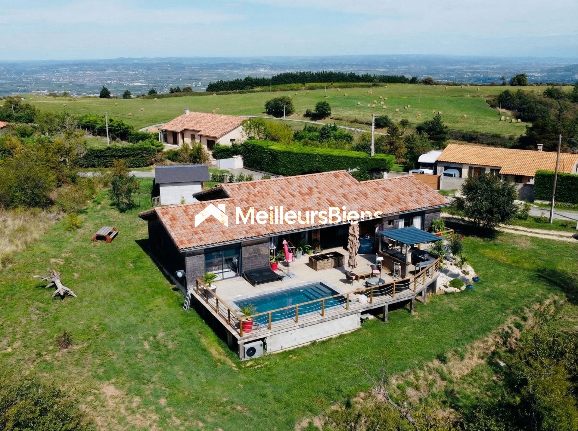 Maison de plain pied en campagne