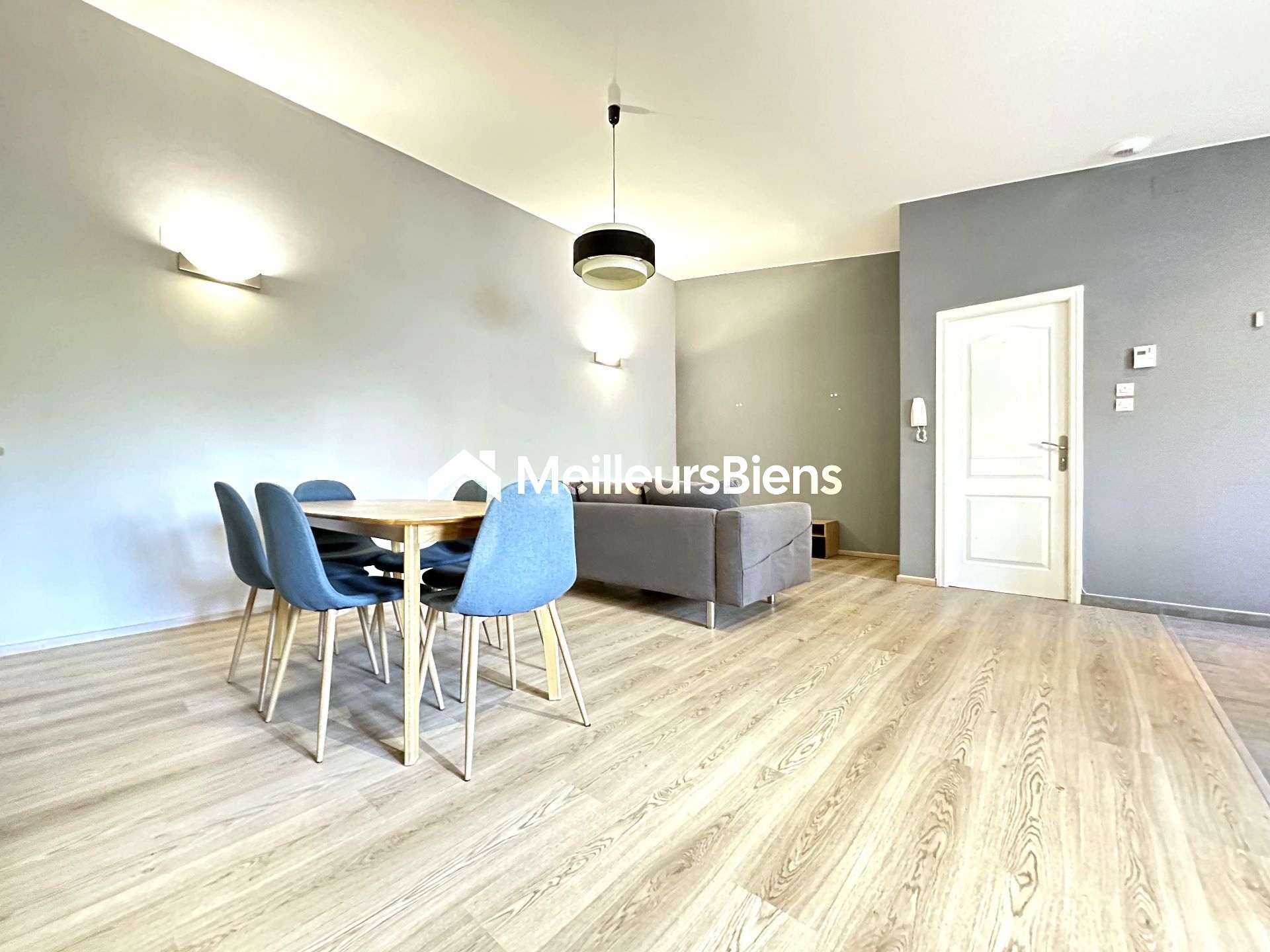 Appartement 2 chambre, grand séjour, garage fermé dans cours privative