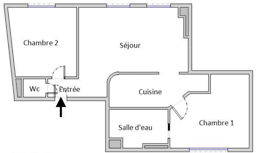 Ecole Militaire - Appartement 3 pièces 2 chambres - Cosy et sans travaux