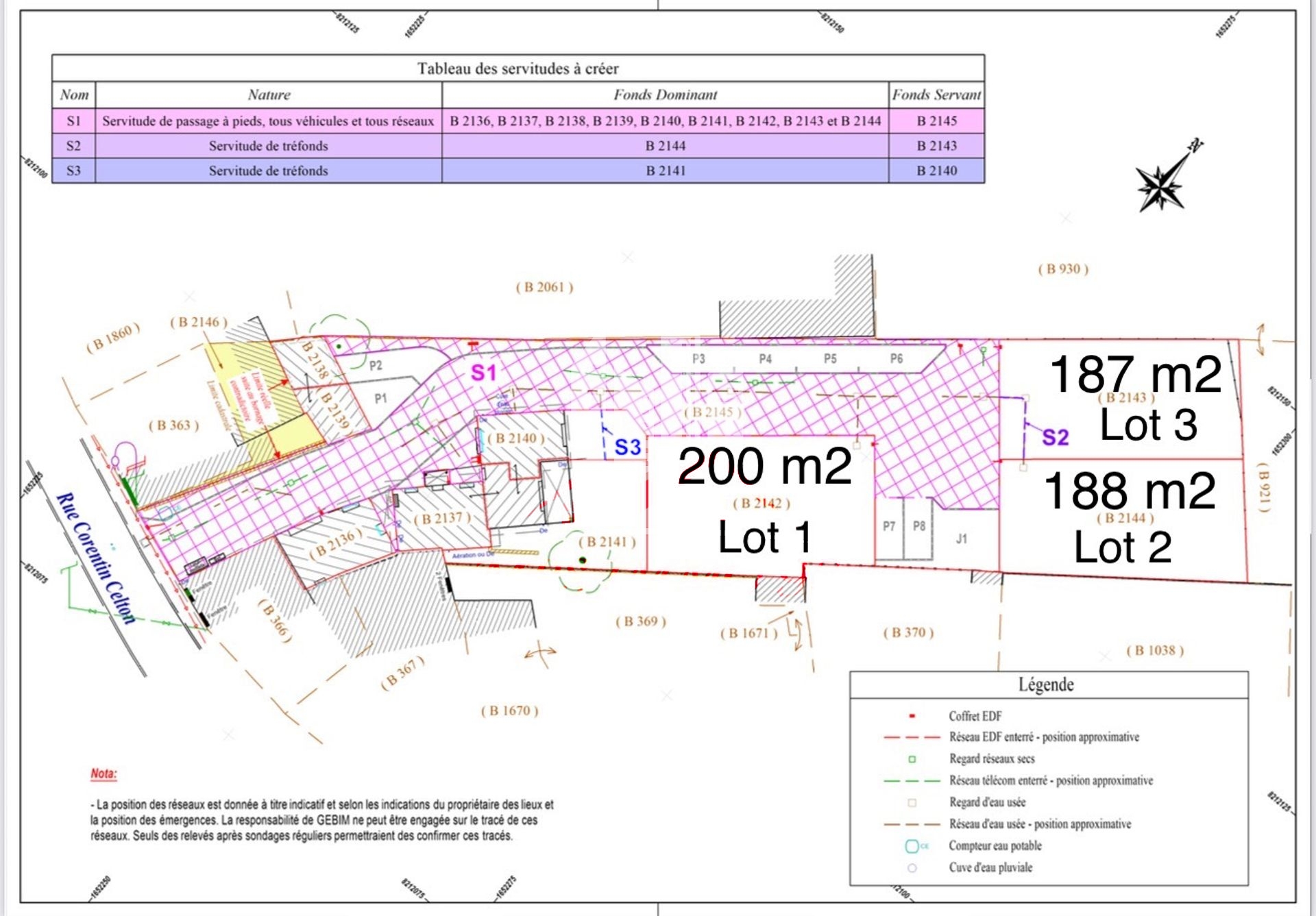 Terrain à bâtir viabilisé, de 200 m2, zone UA