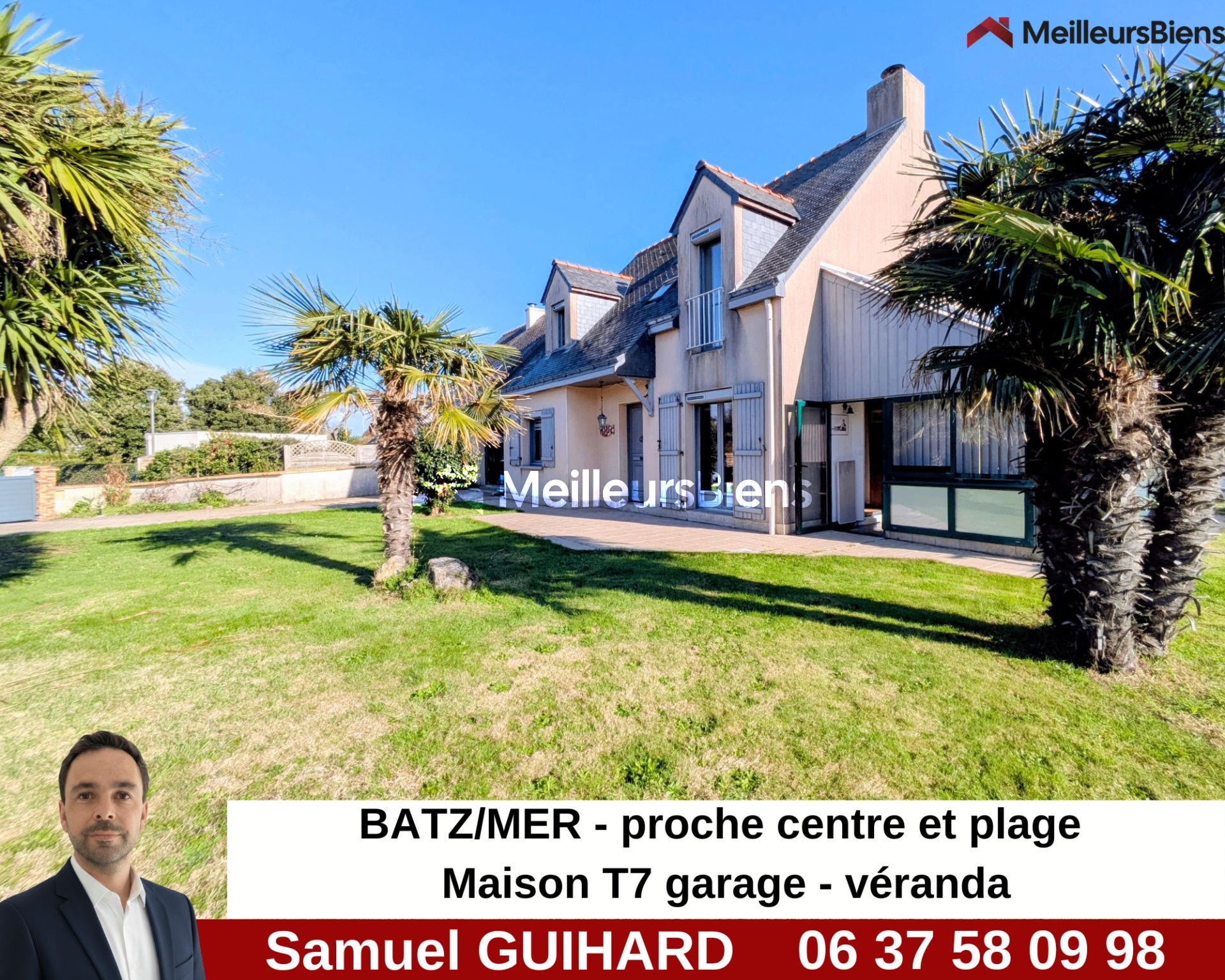 44740 BATZ SUR MER - MAISON T7 proche commerces et plages