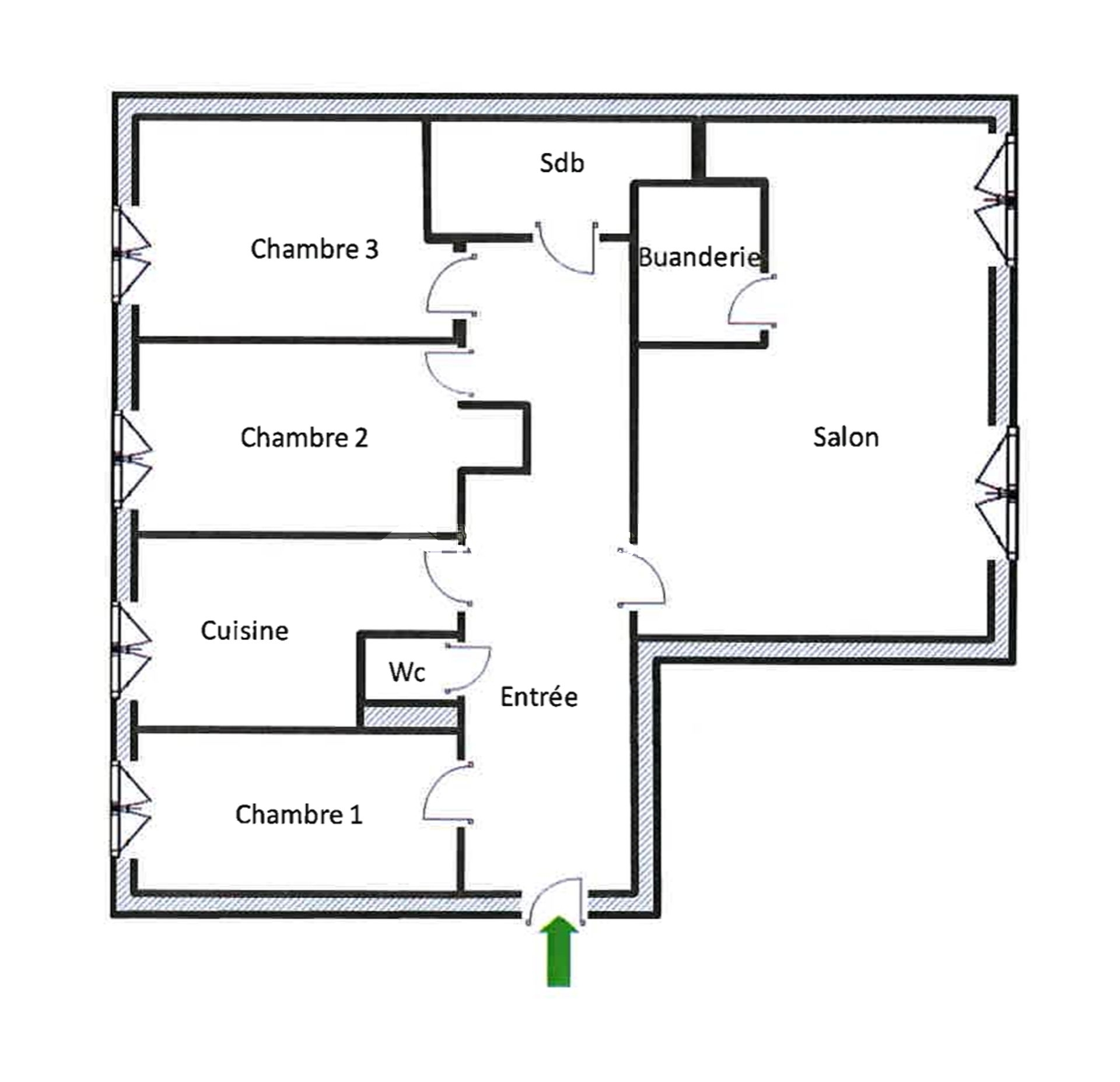 Levallois - À LOUER - Appartement de 5 pièces de 90 m²