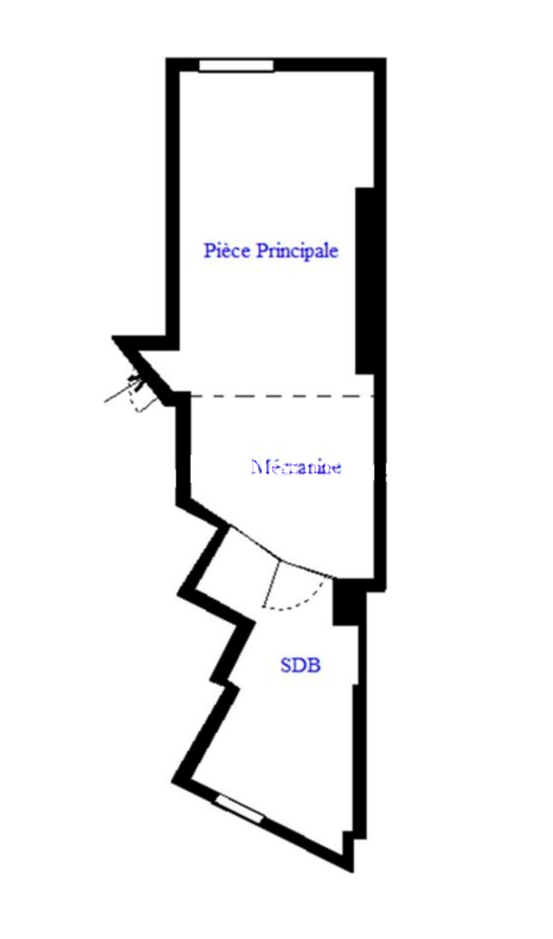 Paris 9ème - À VENDRE - Beau studio meublé en mezzanine de 26,28 m²