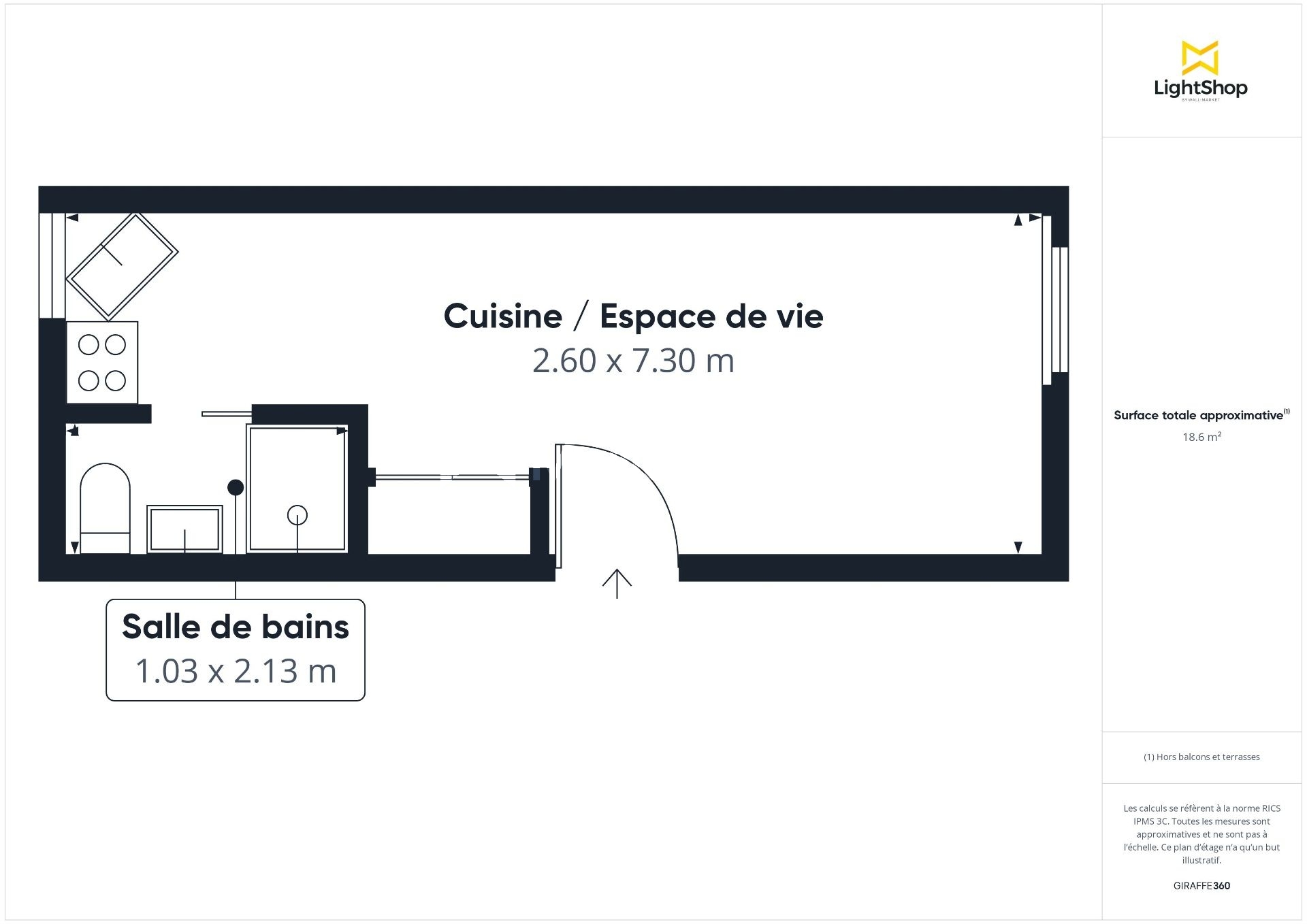 Montparnasse / Alesia x Studio entièrement rénové & meublé (bail code civil exclusivement)