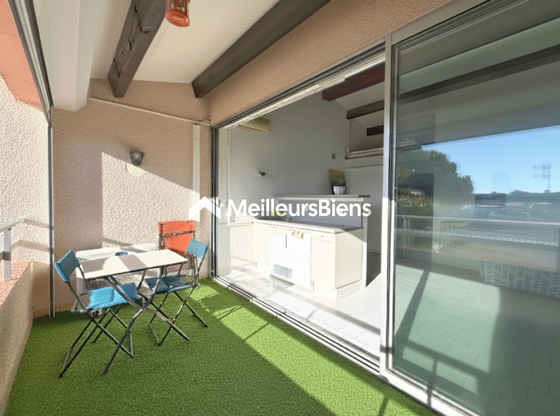 Cap d’Agde, studio avec vue mer et terrasse dans résidence Le Florid