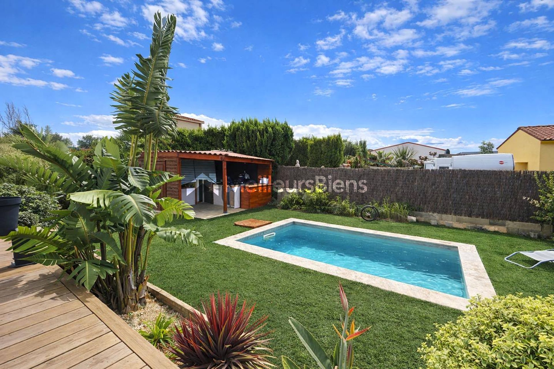 Villa T4 avec piscine sur belle parcelle à Rivesaltes