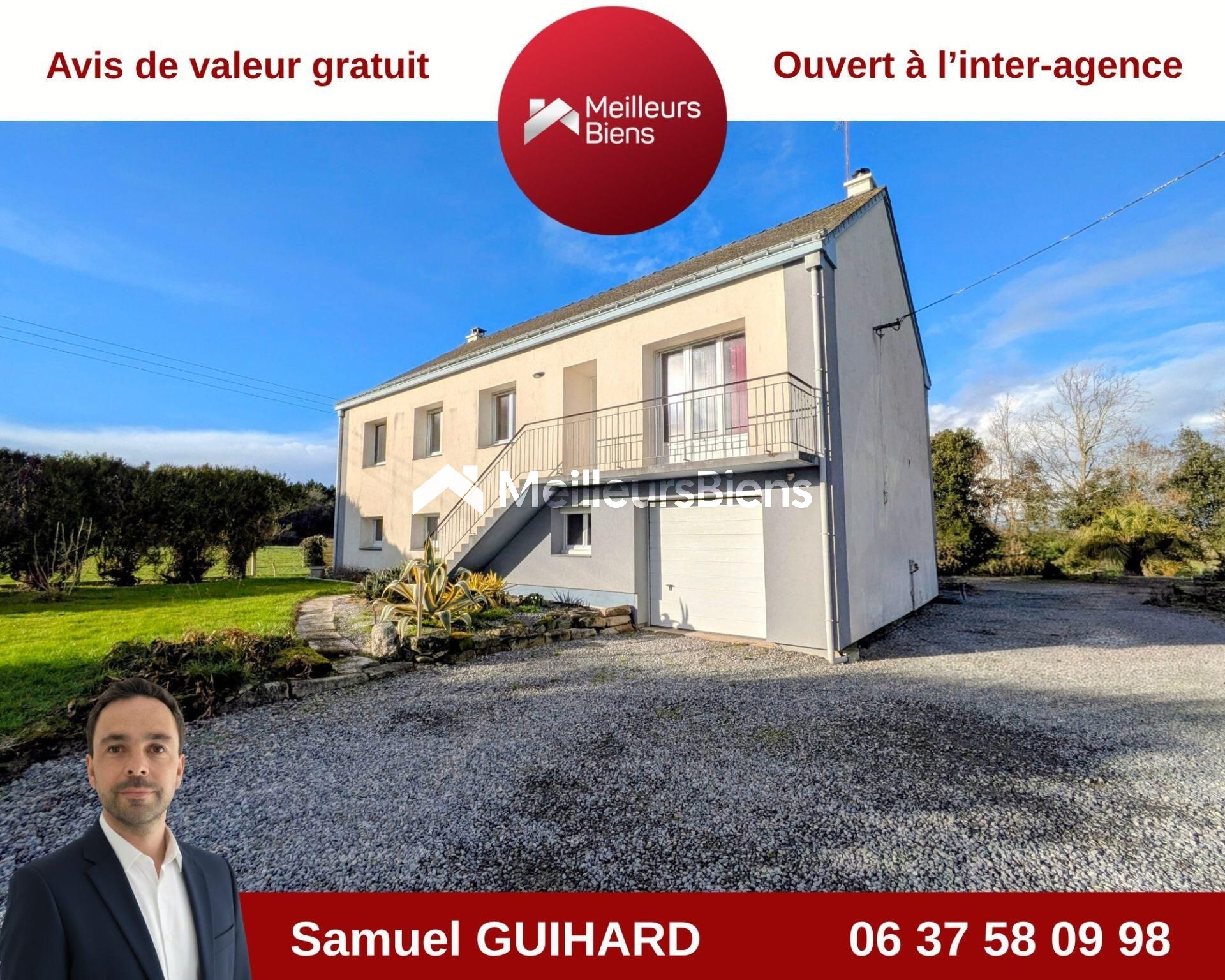 44350 SAINT MOLF - Maison rénovée - Appartement T3 - 3700m² de terrain