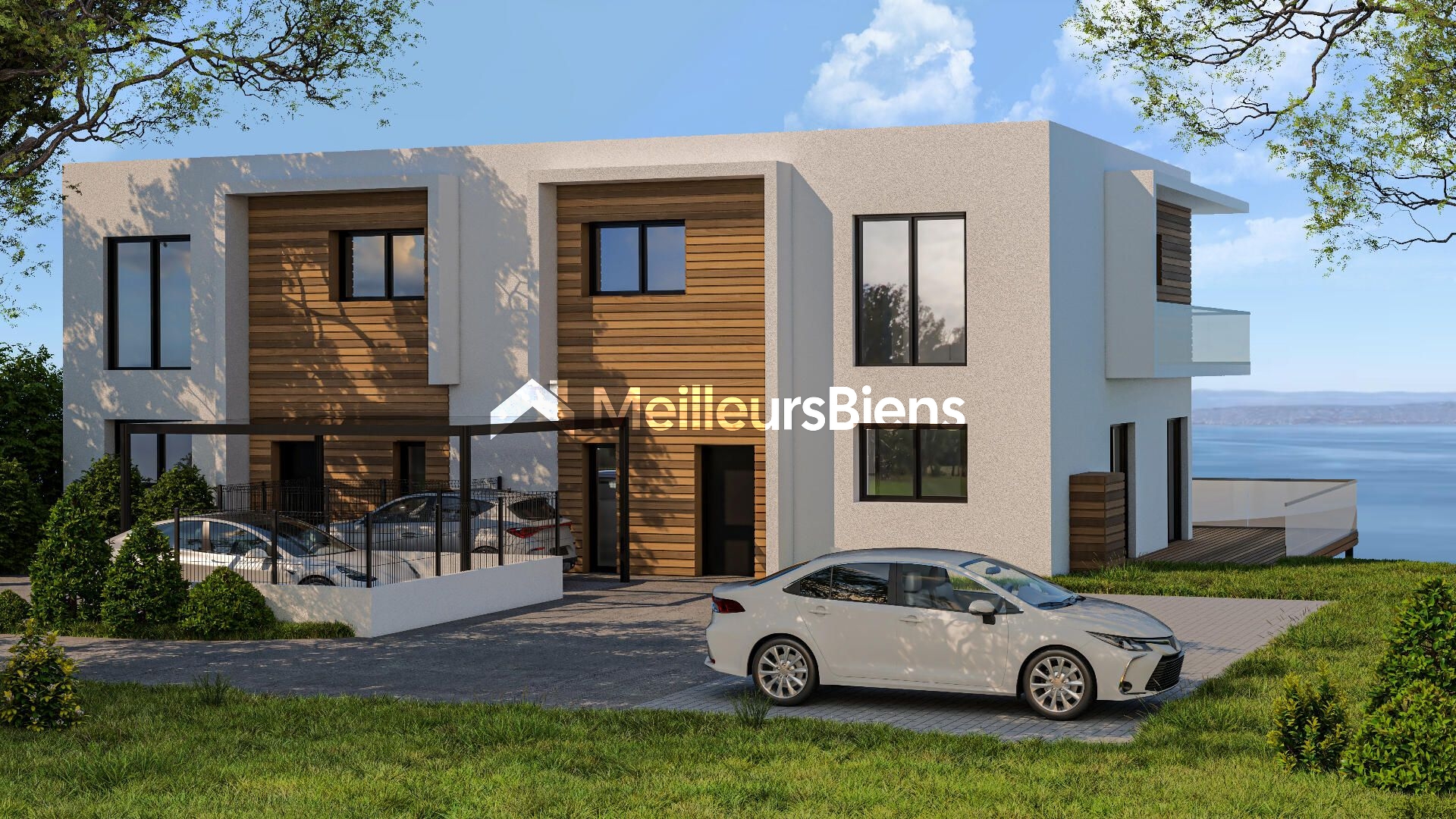 Maison neuve vue lac proche centre-ville