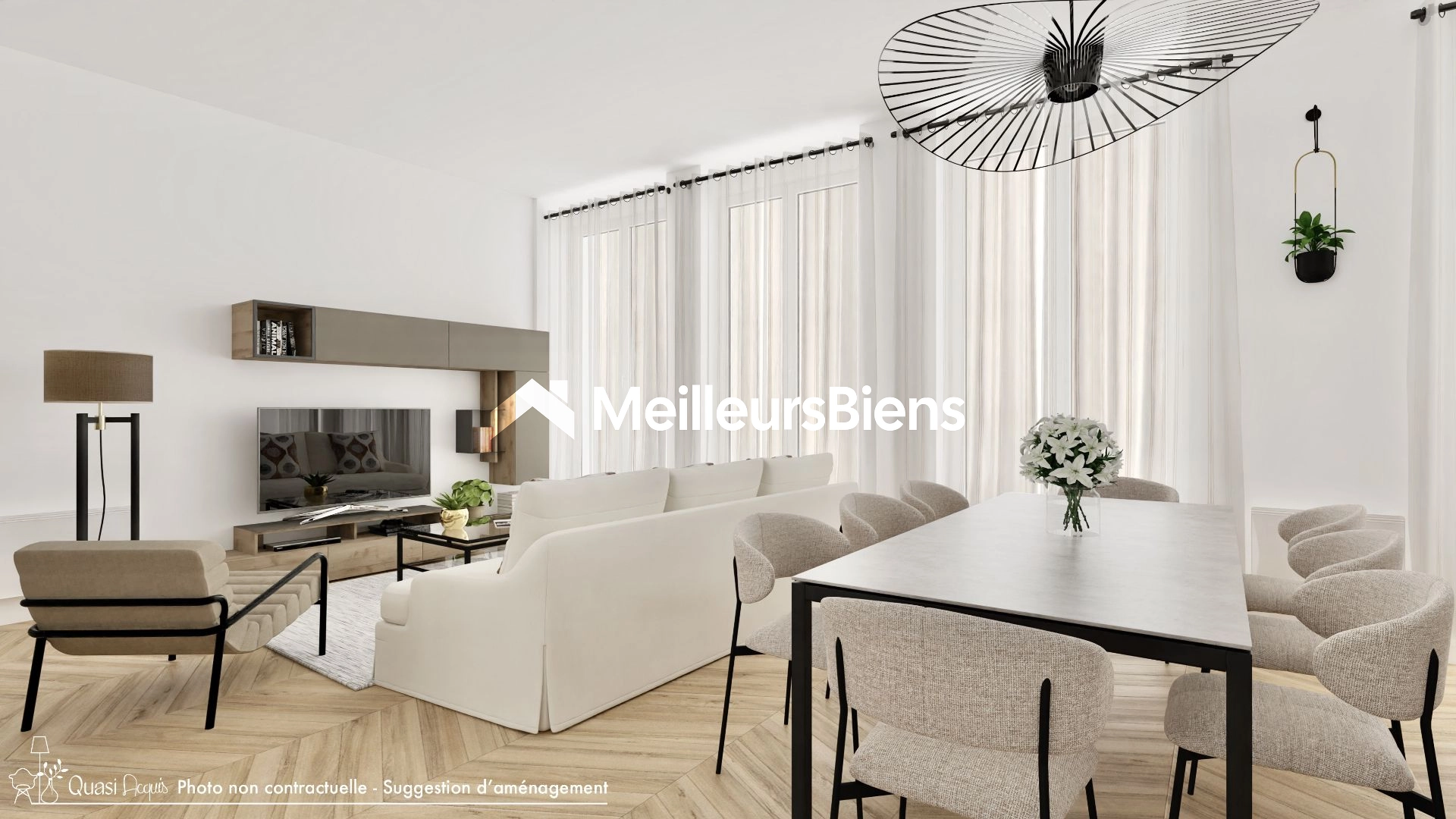 Paris 2ème - À VENDRE - Magnifique 4 Pièces de 100 m²
