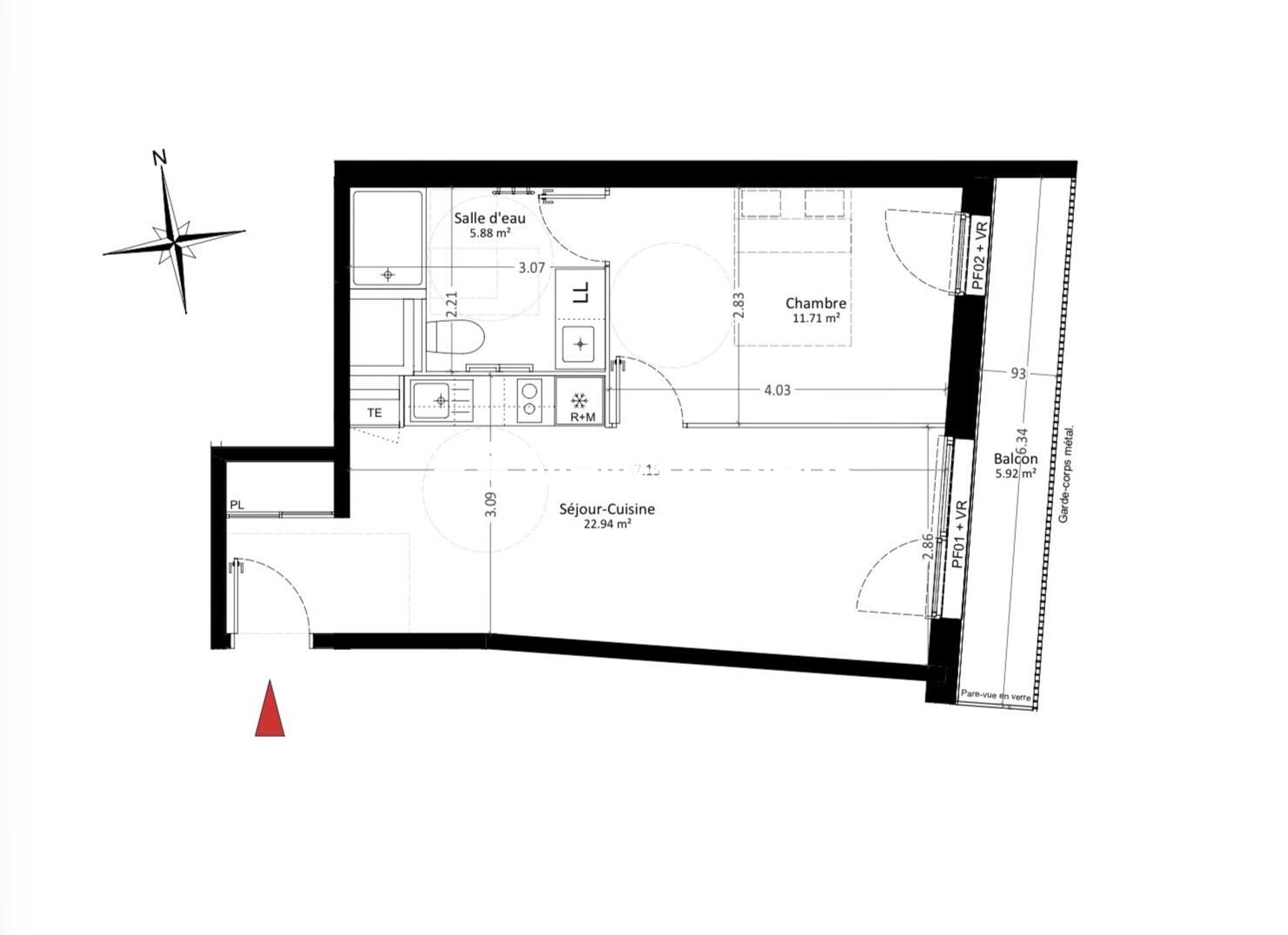 T2 APPARTEMENT NEUF 40m2