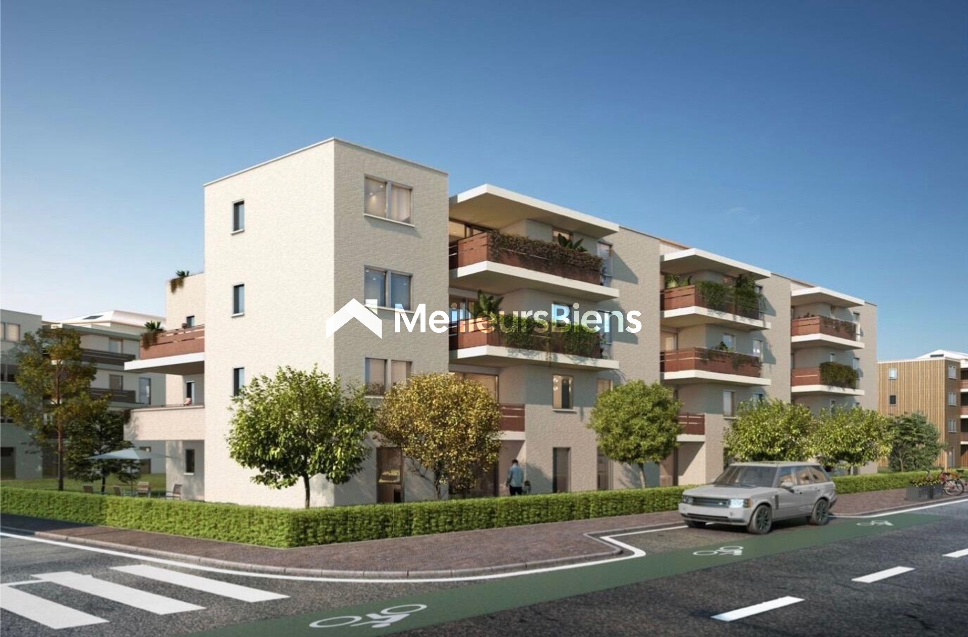 APPARTEMENT D’ANGLE AVEC JARDIN ET DEUX LOGGIAS