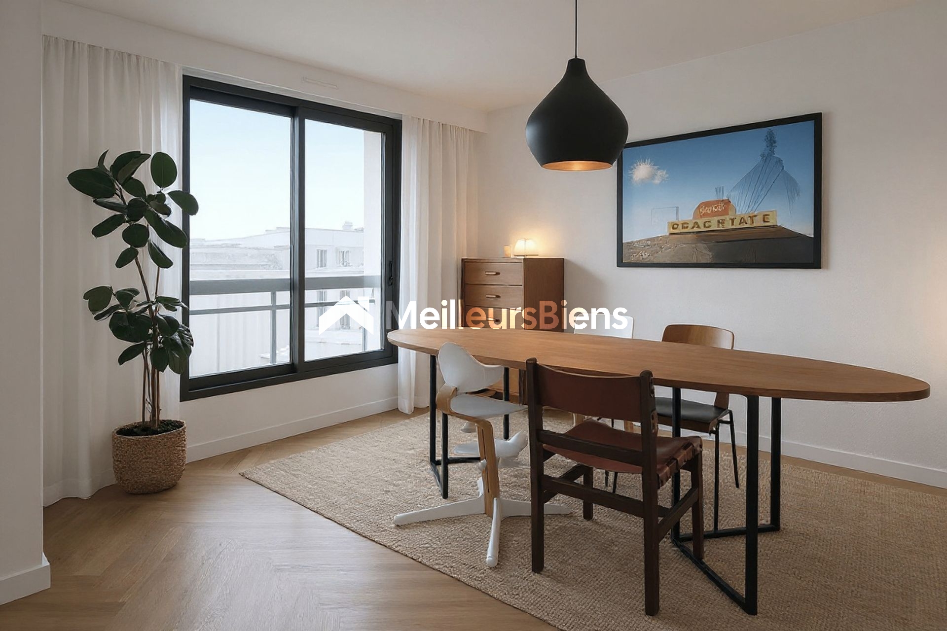 Lumineux 4 pièces de 86m2 avec balcons, box et cave.
