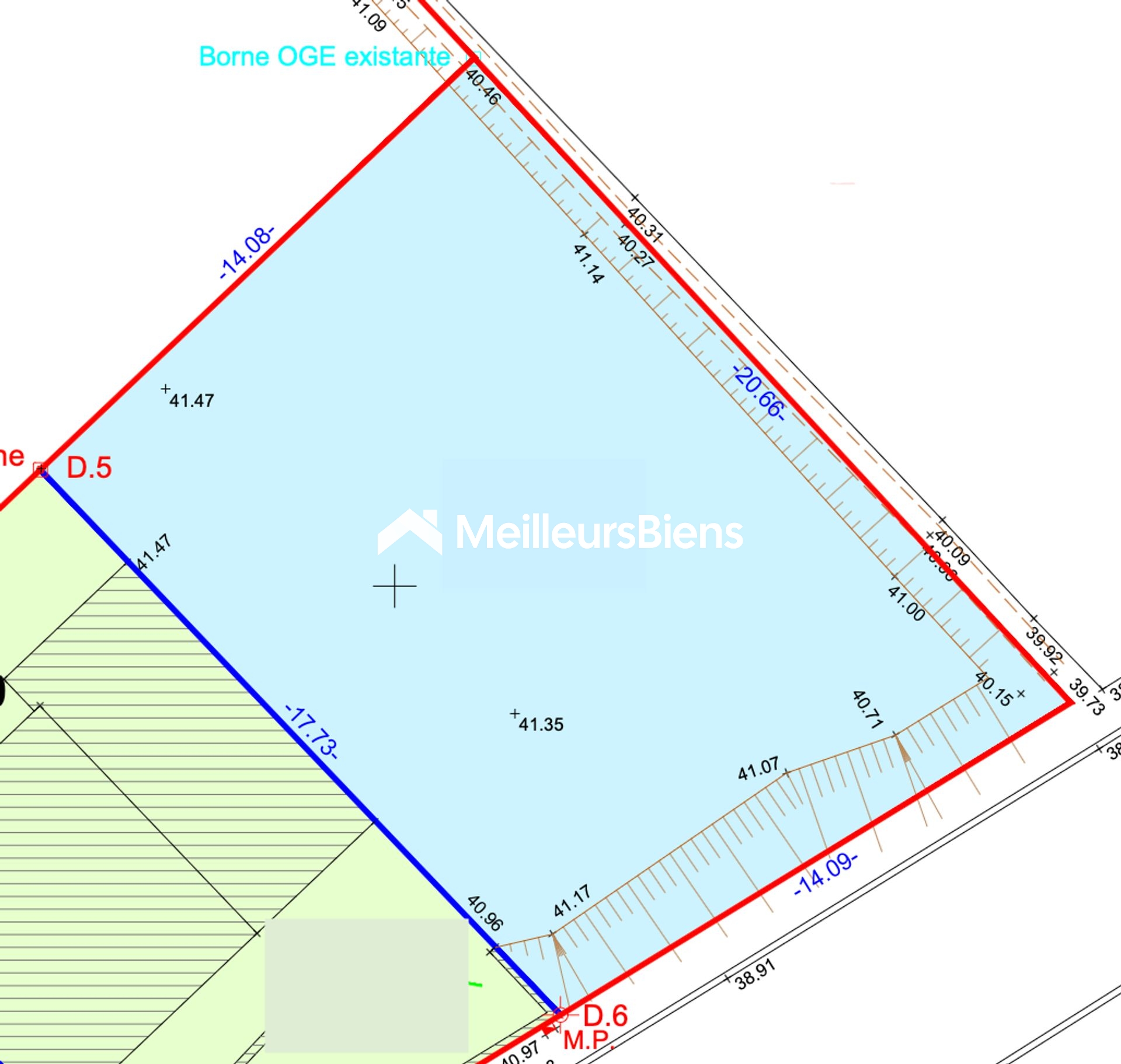 Terrain constructible 268 m² à Villeveyrac, libre de constructeur