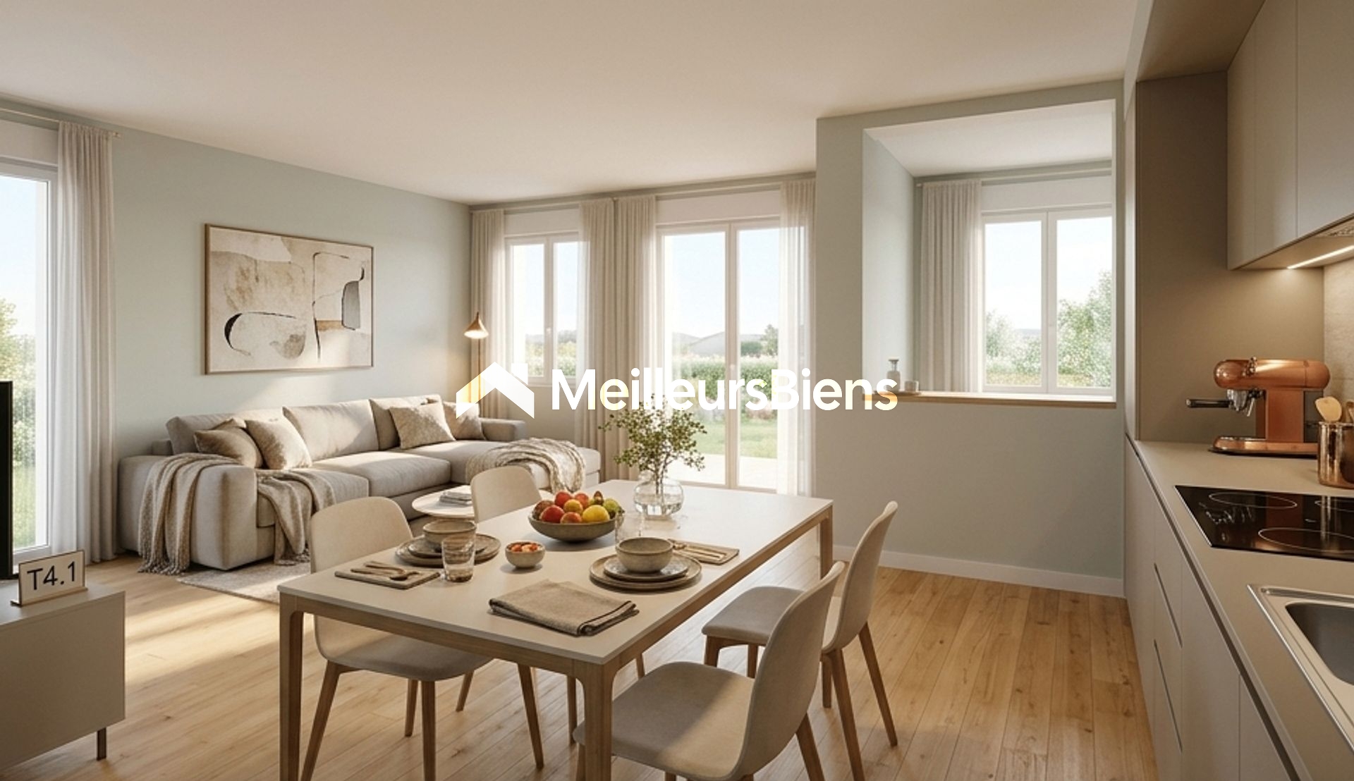 Appartement T4 avec Jardin secteur Pombiray