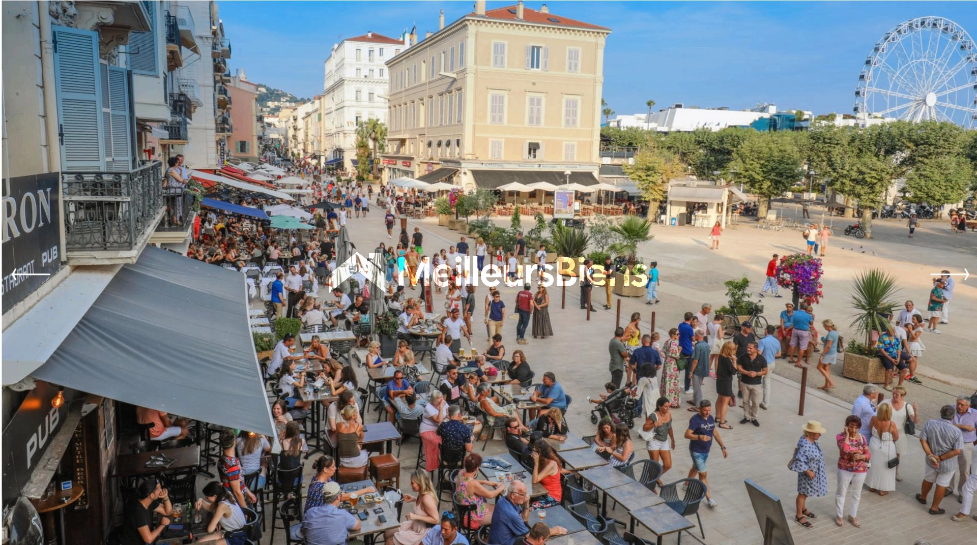 Cannes, proche palais : Droit au bail local toute activité avec terrasse