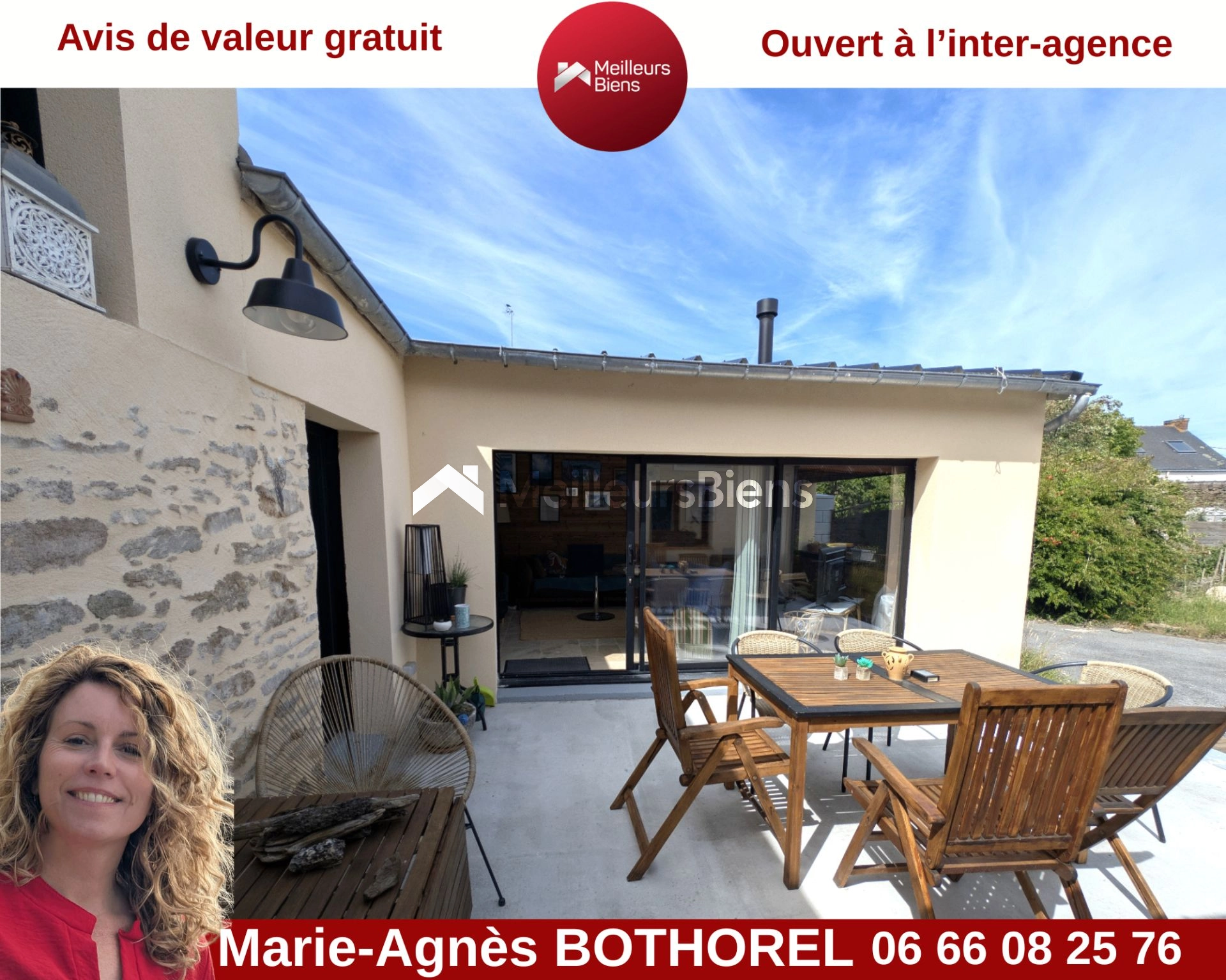 56130 -Maison cocooning- 2 chambres – Au cœur du bourg de Férel – Vue sur l’église