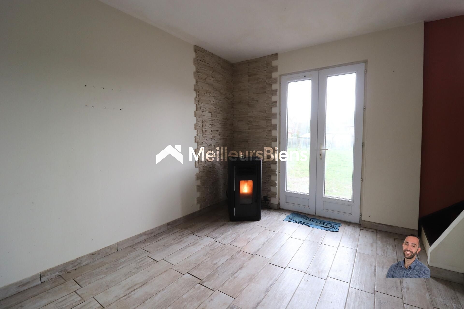 Maison 76 m² – 3 chambres + bureau – Grand garage – Jardin 400 m² – Vaulx-Vraucourt