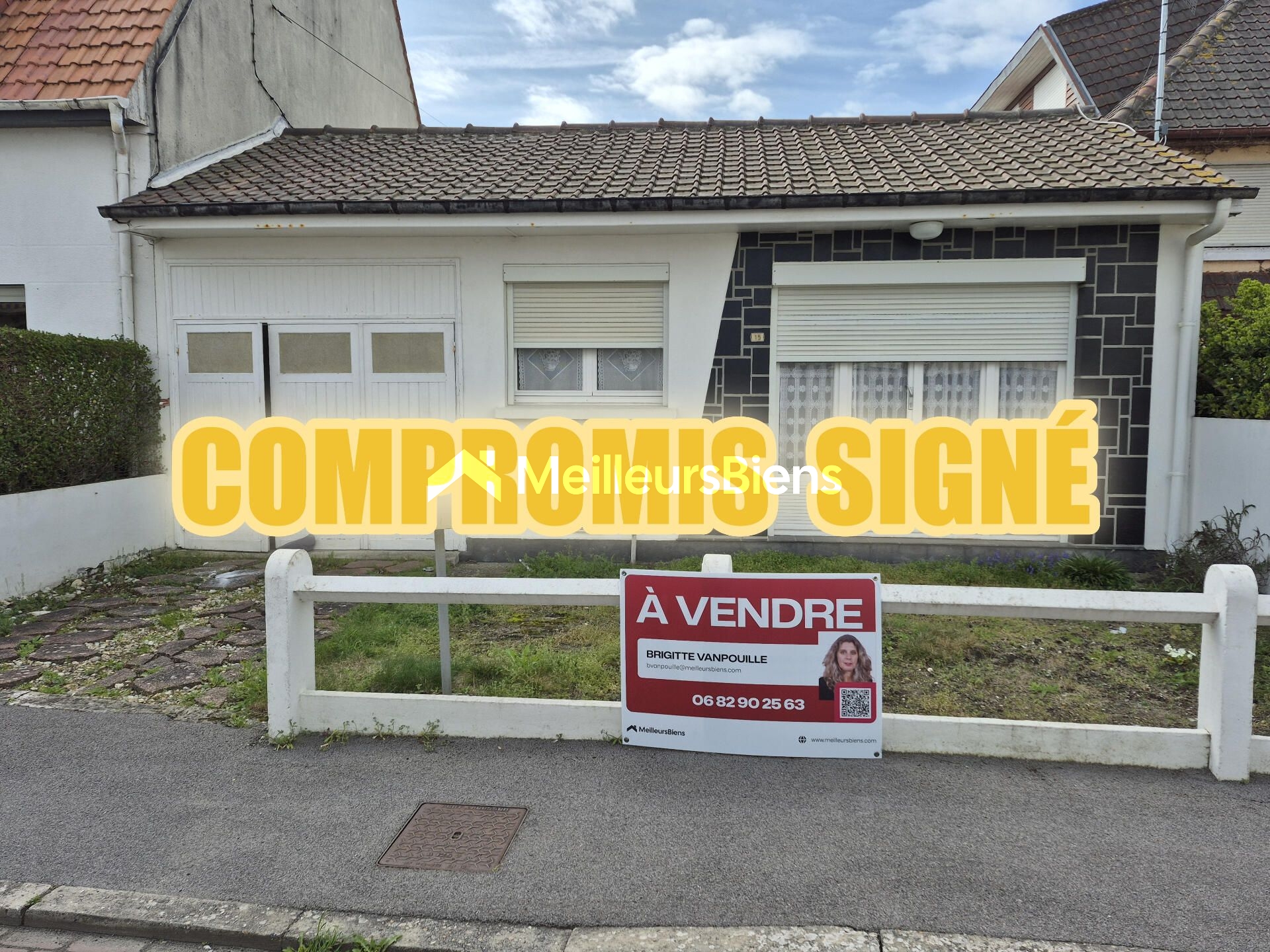 Berck-Plage à 900 m mer – Maison avec jardin plein sud + potentiel + garage + parking sur terrain de 487 m²