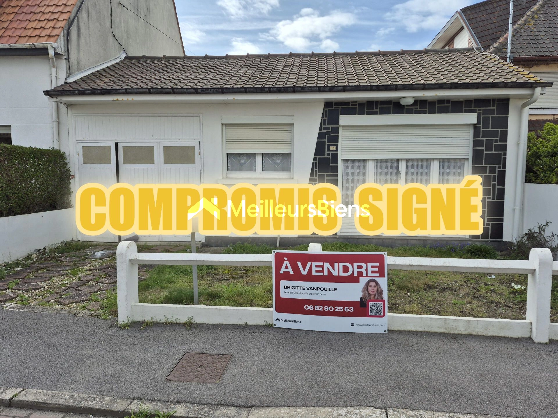 Berck-Plage à 900 m mer – Maison avec jardin plein sud + potentiel + garage + parking sur terrain de 487 m²
