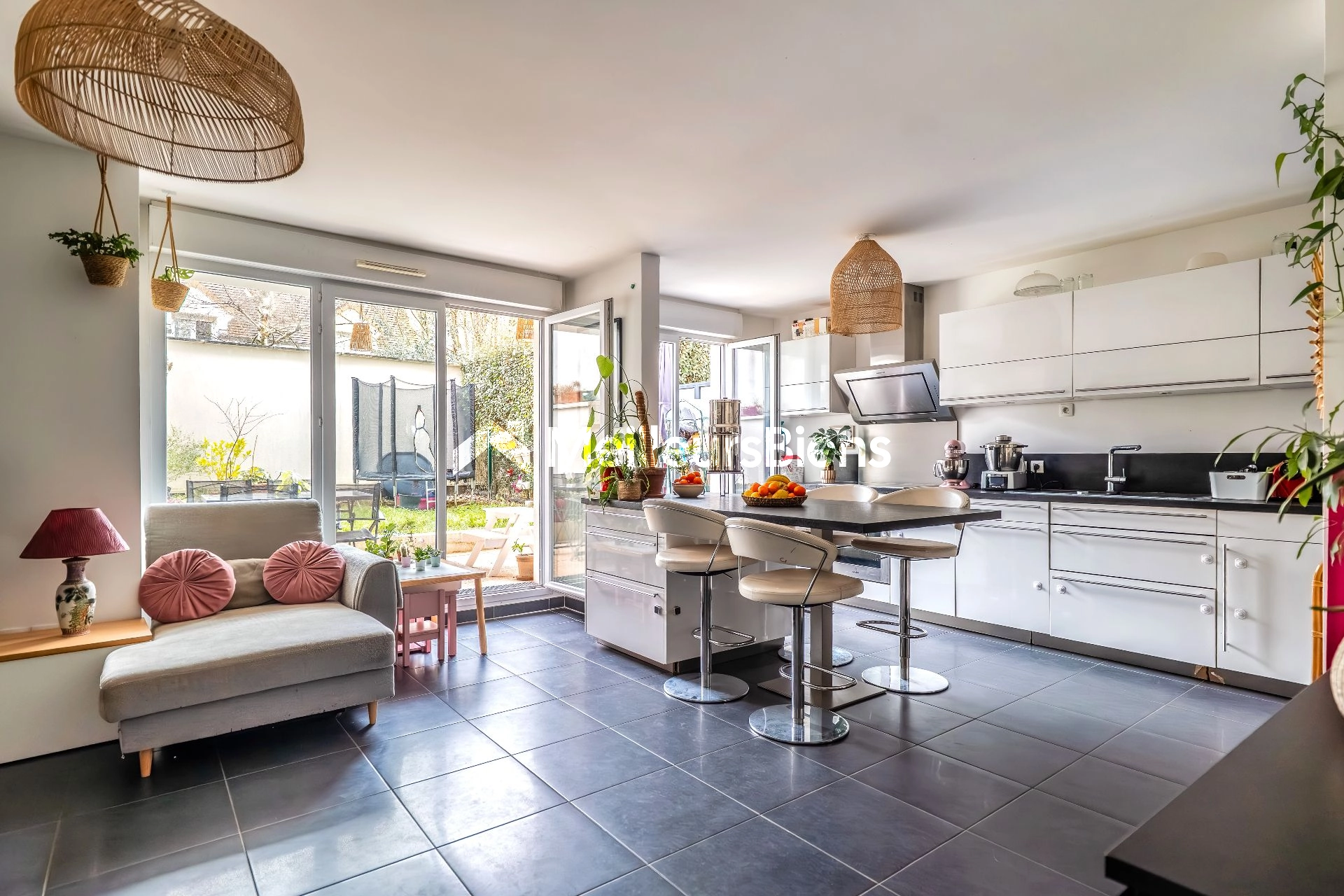 Magnifique 4 pièces 82 m² + 2 terrasses/jardin