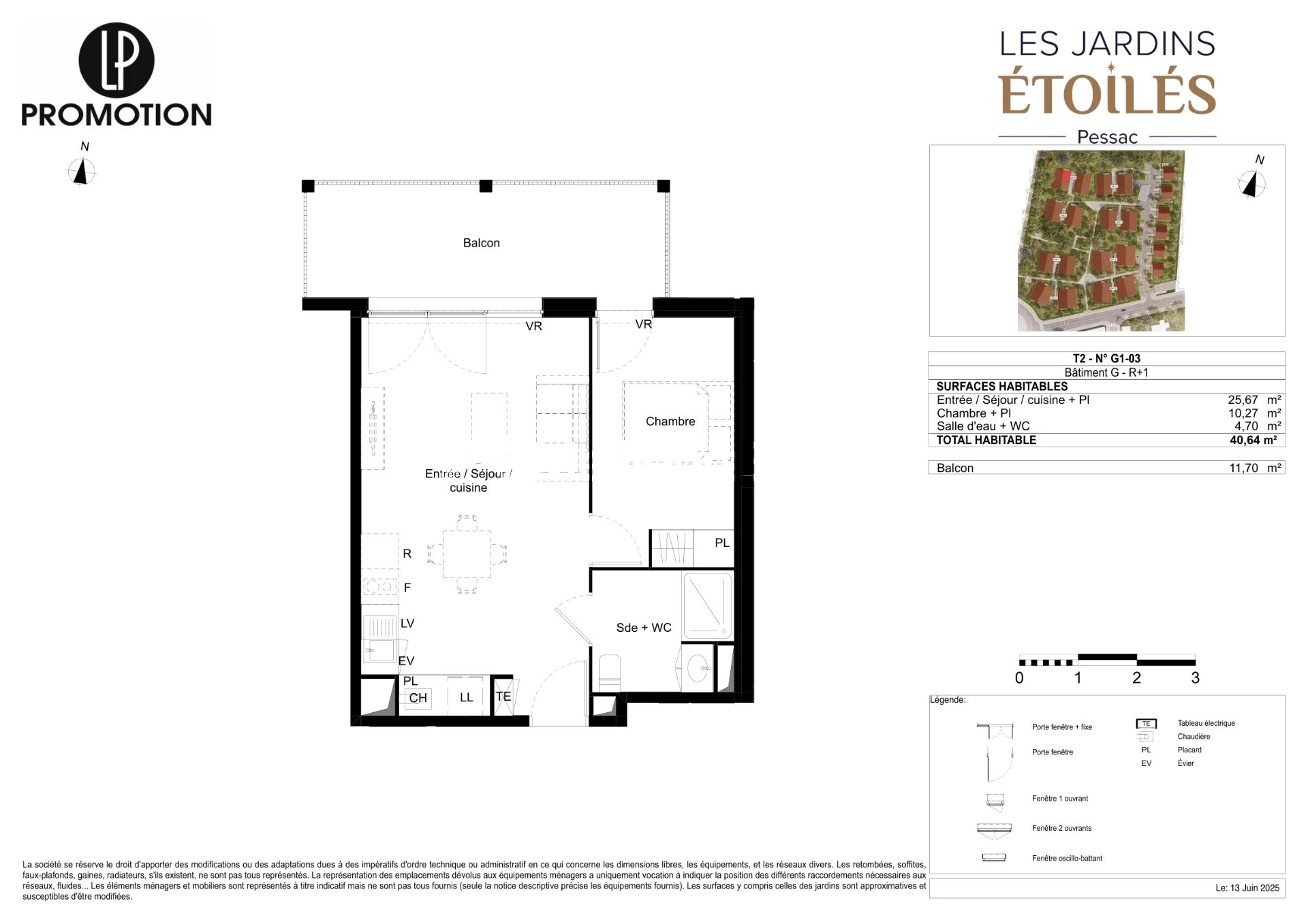 VEFA - Appartement de Type 2 de 40.64m2 en à Pessac