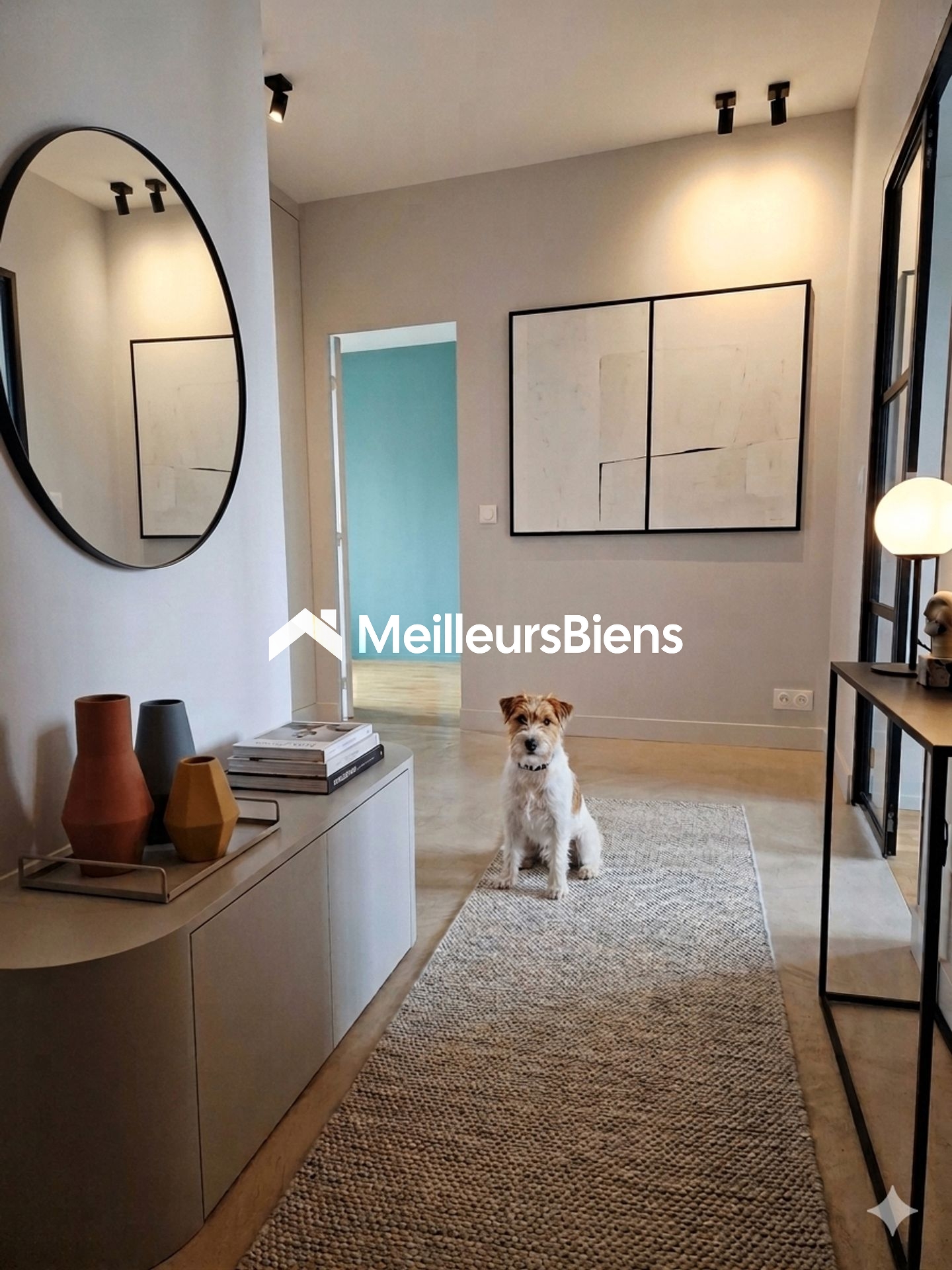 Grand F2 Parfait Etat au soleil étage élevé deux balcons