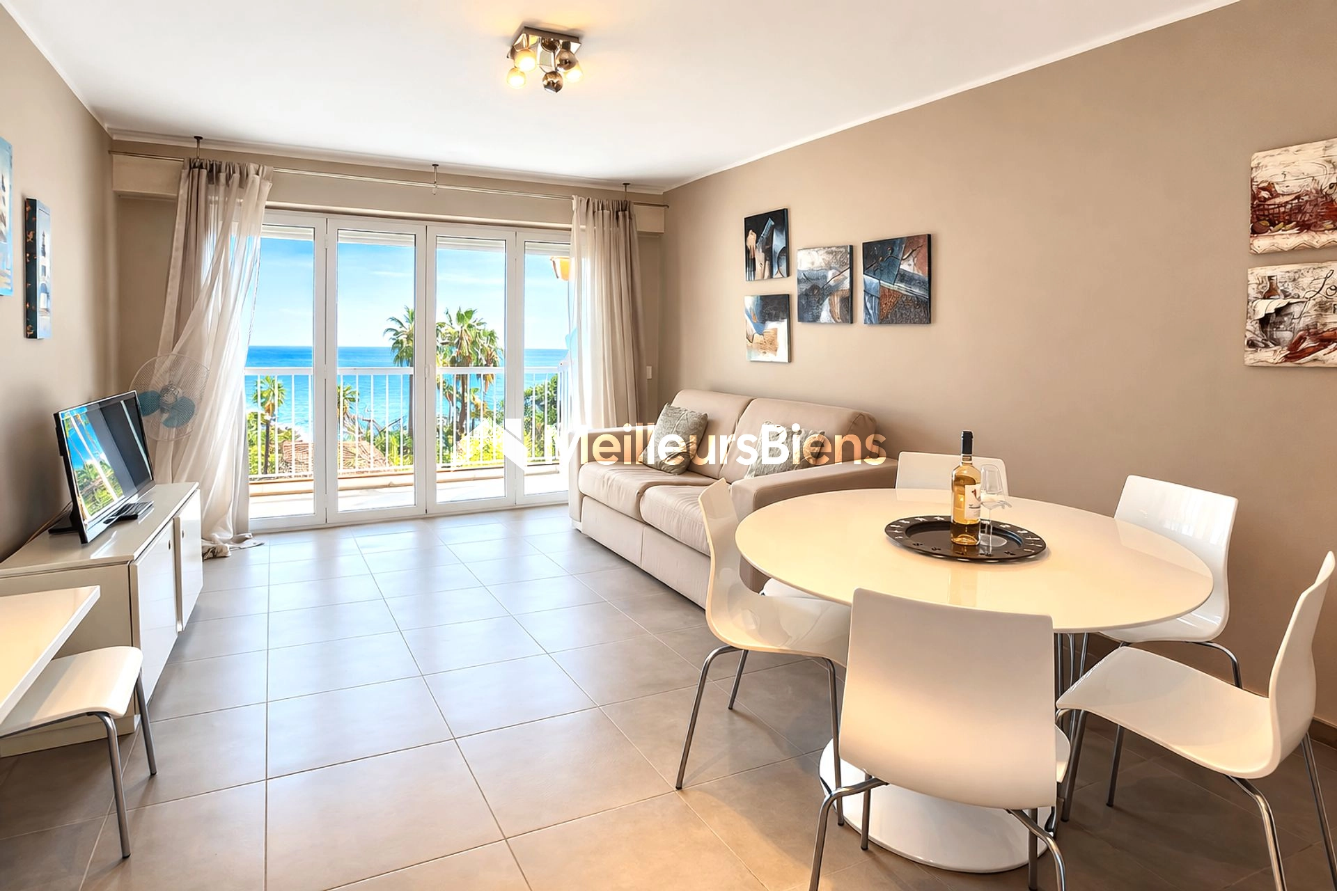 Appartement avec vue mer, terrasse, balcon et garage