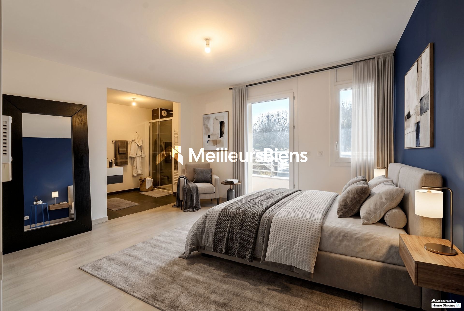 Appartement T4 103m² Evian les Bains, garage, vue lac.