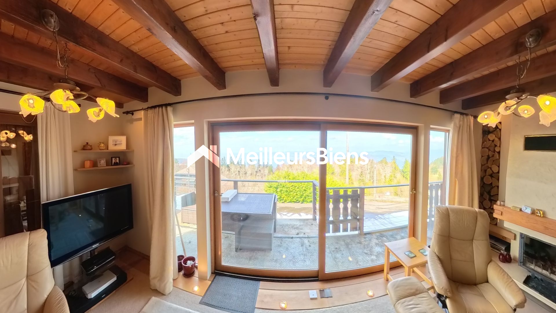 Chalet d’exception avec vue panoramique sur le lac Léman, à 4 minutes des remontées 🚡