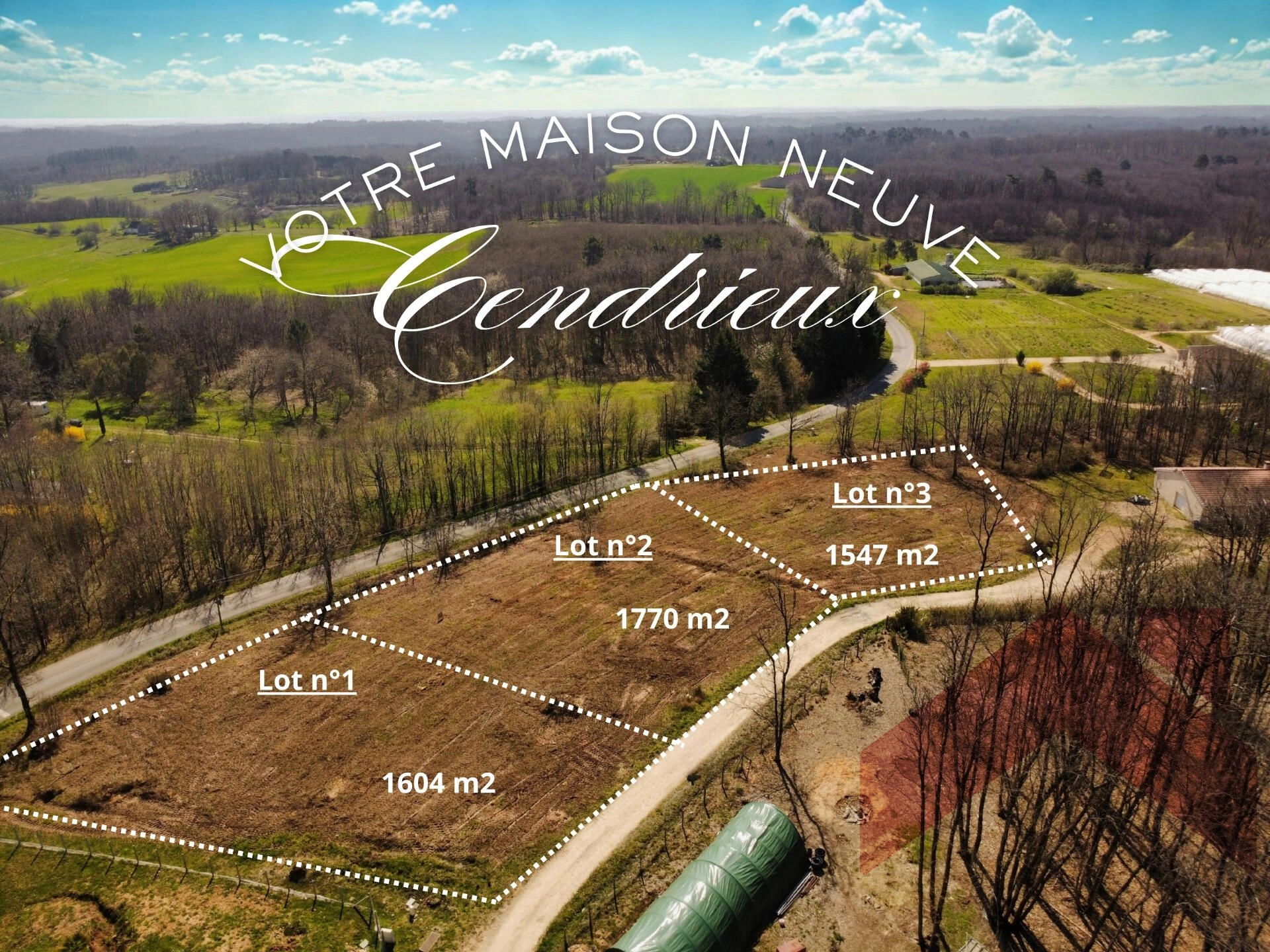 Cendrieux – Maison neuve + terrain, projet clé en main à 252 000 € FAI