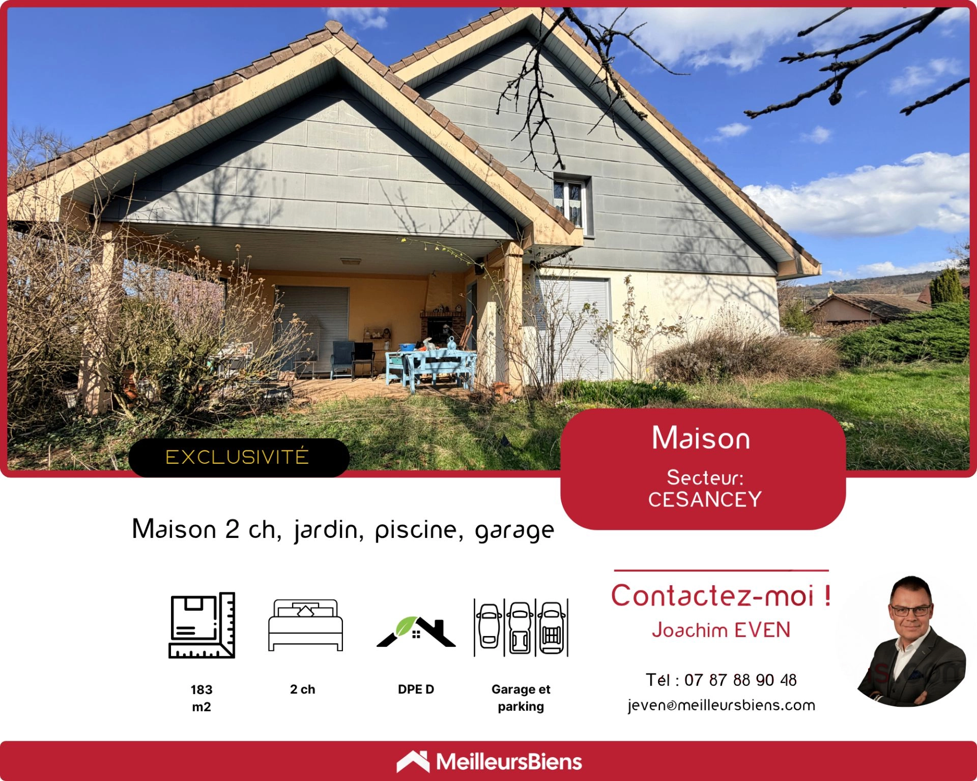 Maison de 183 m2 avec piscine à rénover