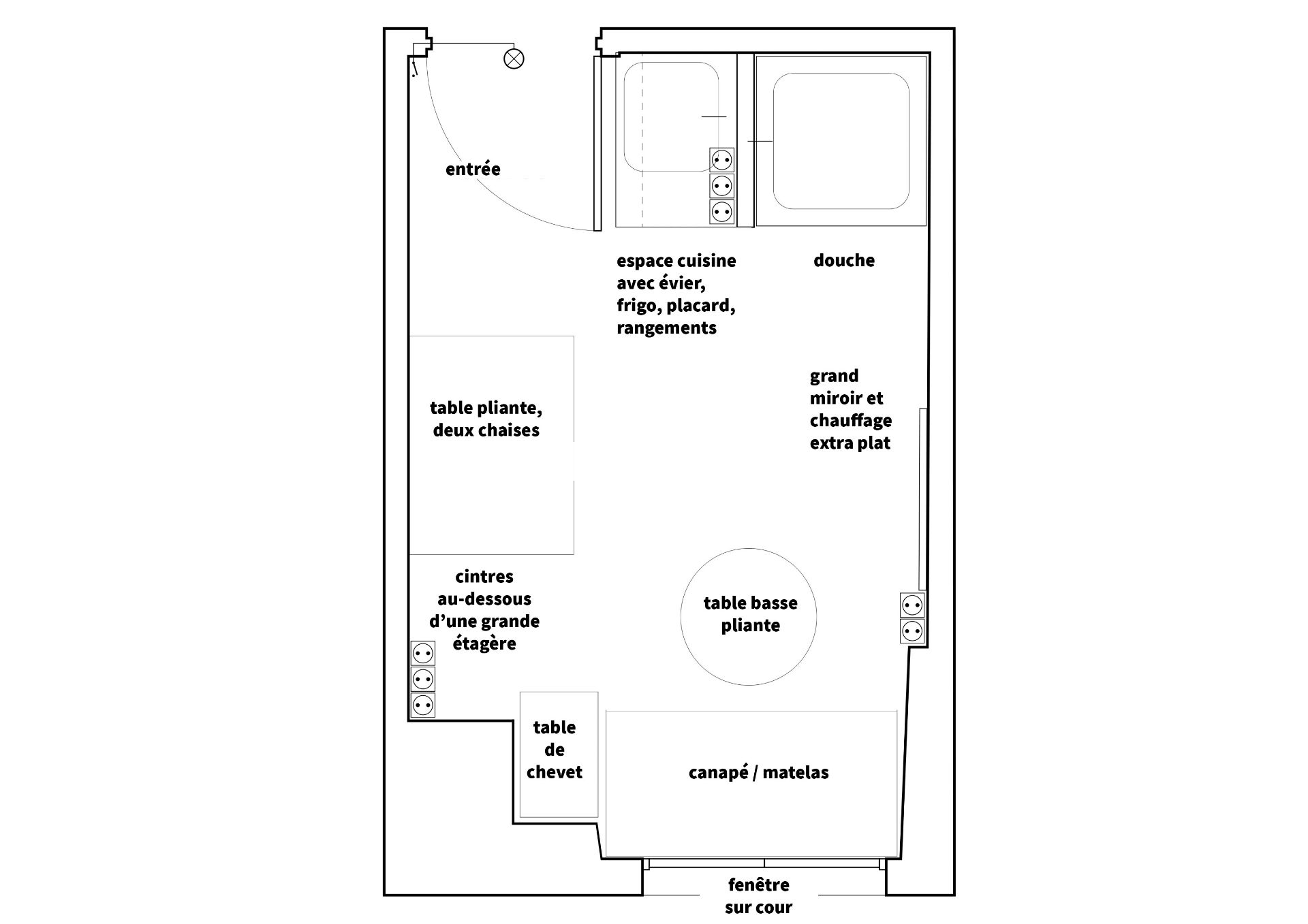 Studette optimisée – Emplacement recherché à saisir !