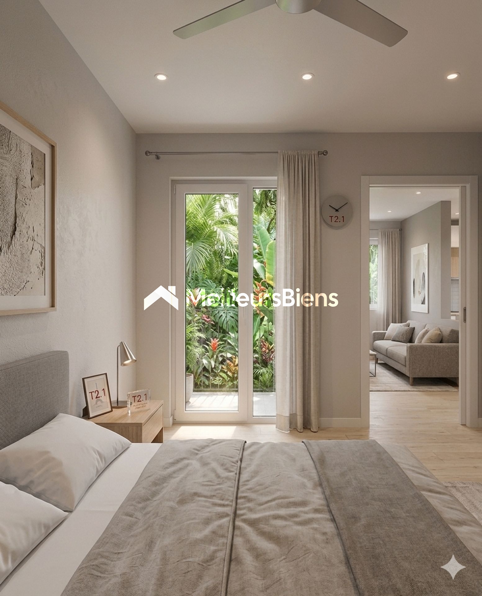 appartement T2 avec jardin de 100m2