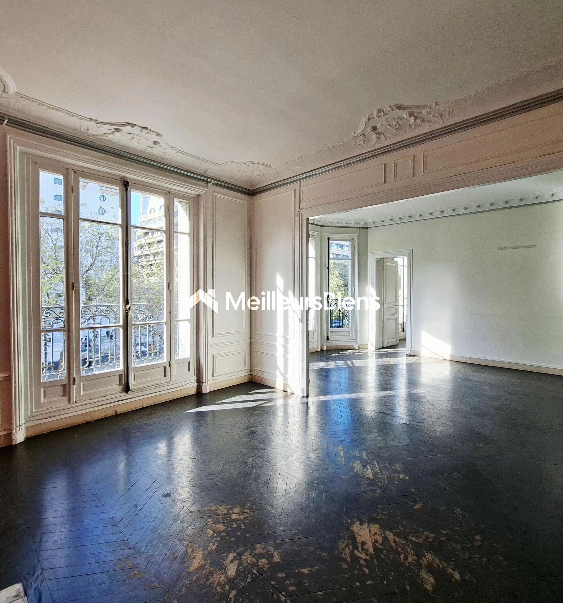 F5 traversant Rare Parquet Moulures Cheminées!
